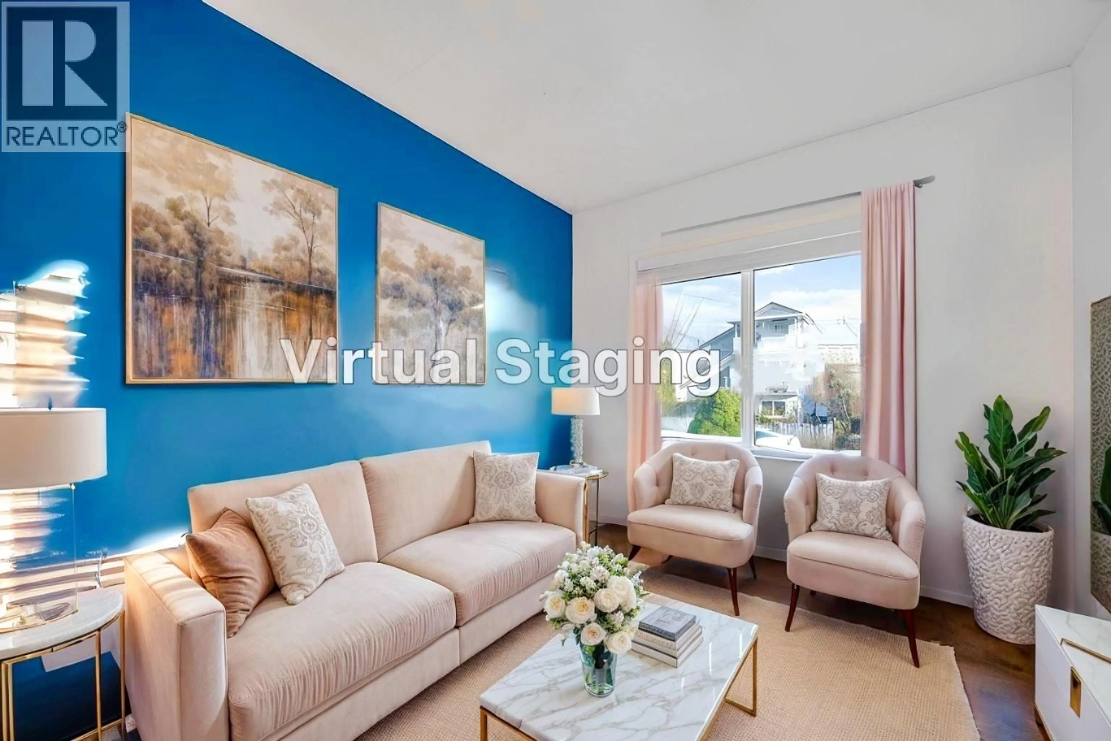 Living room with furniture, wood/laminate floor for 4331 MILLER STREET, Vancouver British Columbia V5N4A1