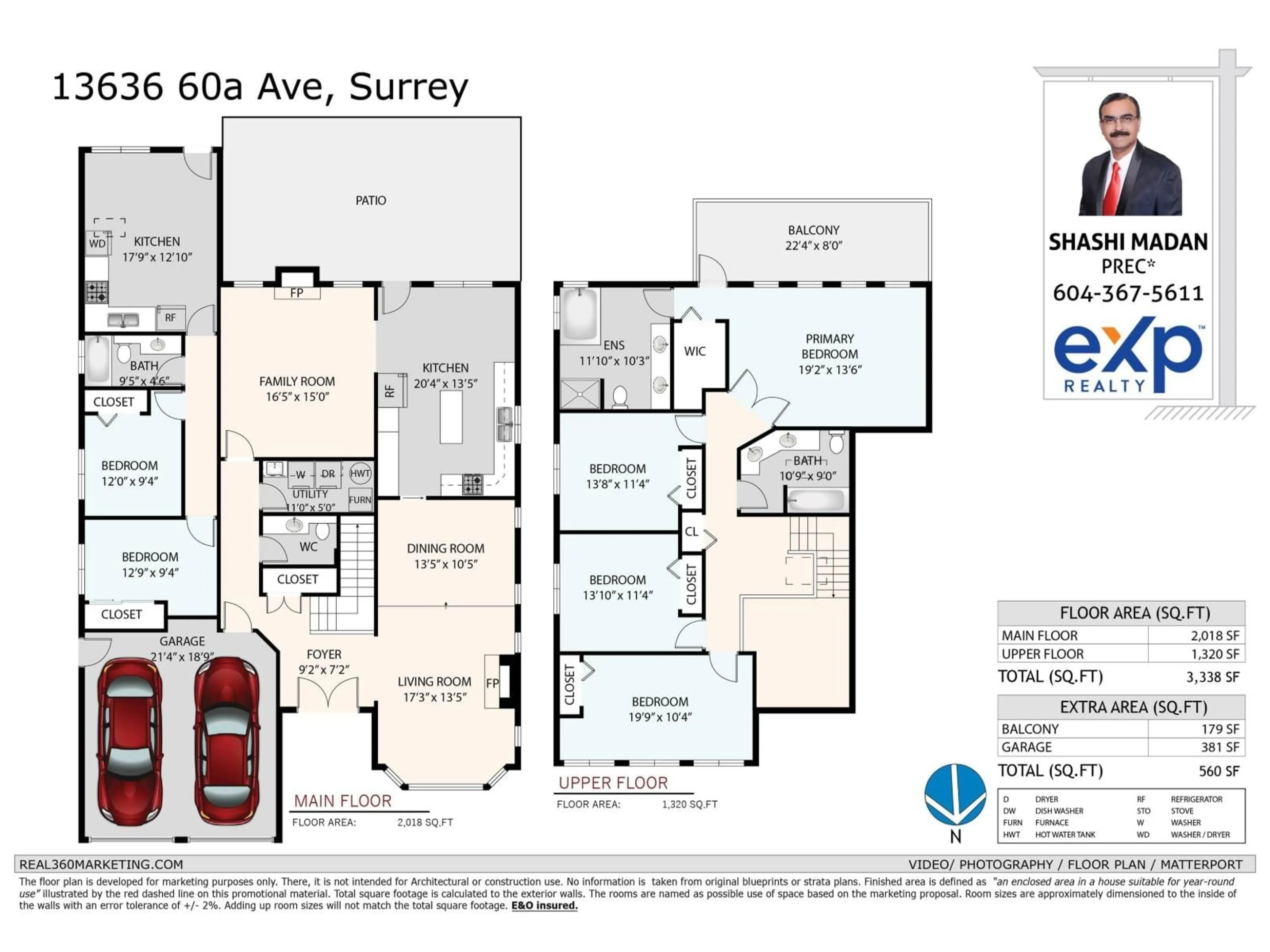 Floor plan for 13636 60A AVENUE, Surrey British Columbia V3X3L1