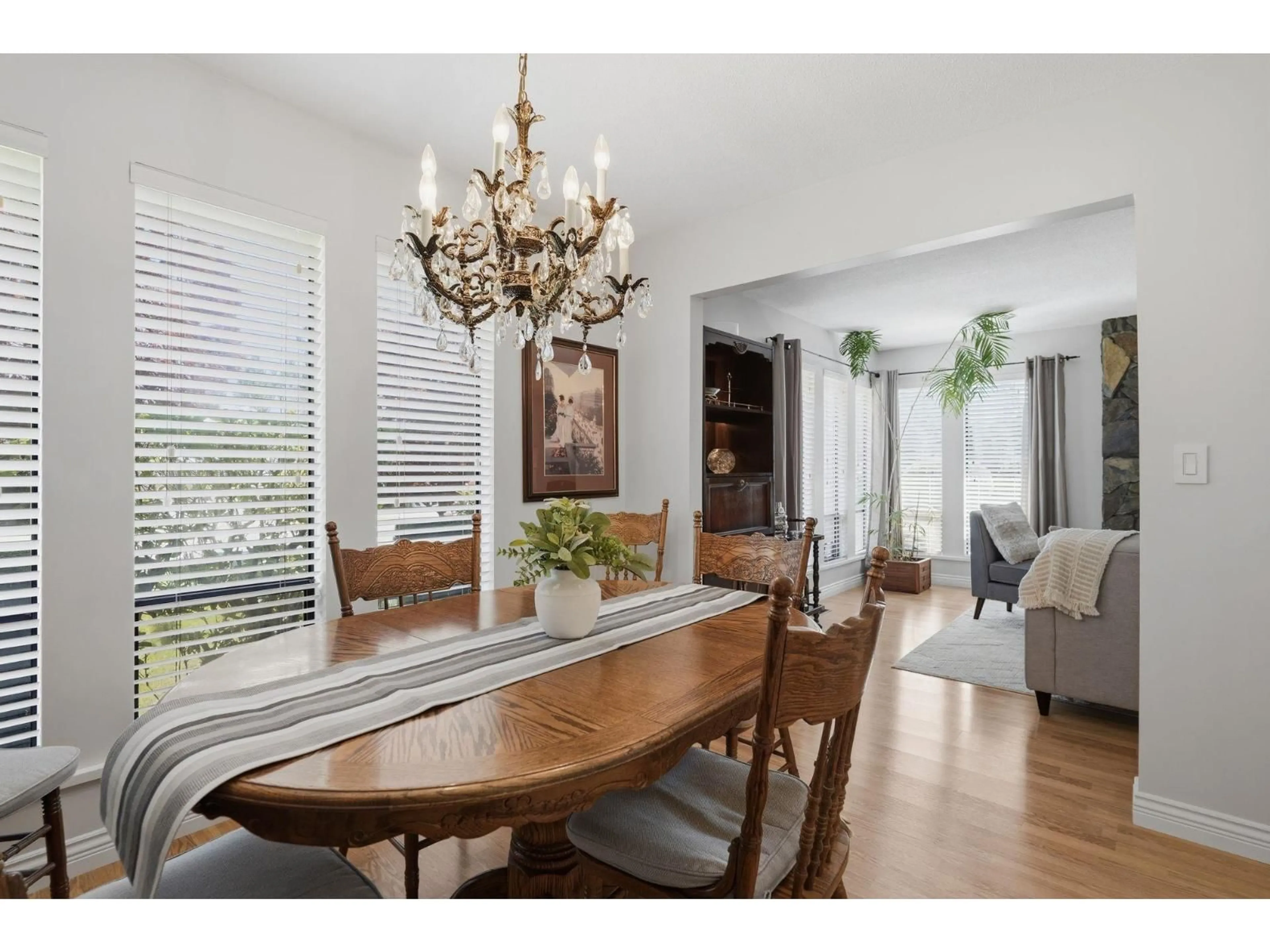 Dining room, wood/laminate floor for 6515 LYON ROAD, Delta British Columbia V4E1H6