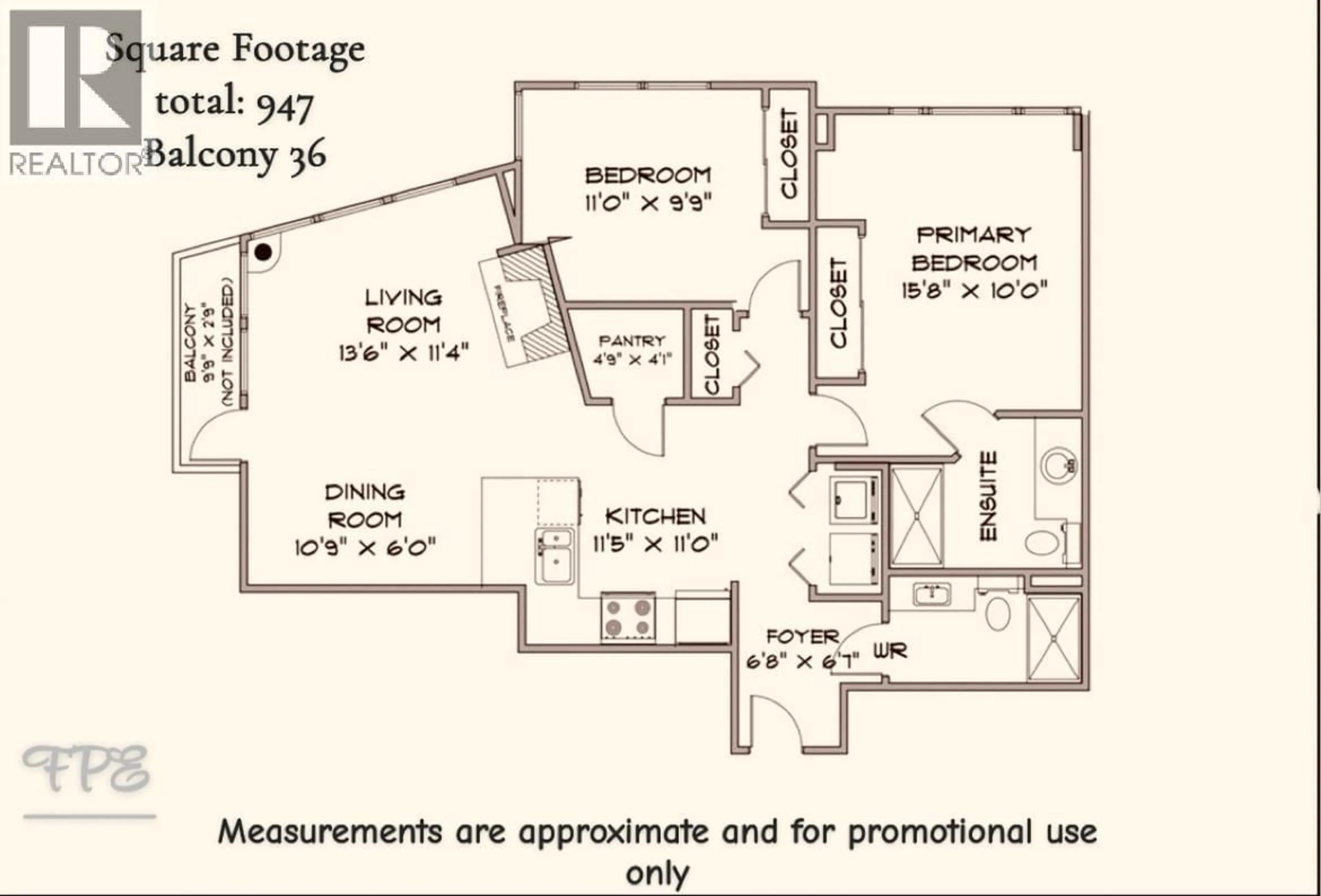 Floor plan for 1001 - 1570 7TH AVENUE, Vancouver British Columbia V6J5M1