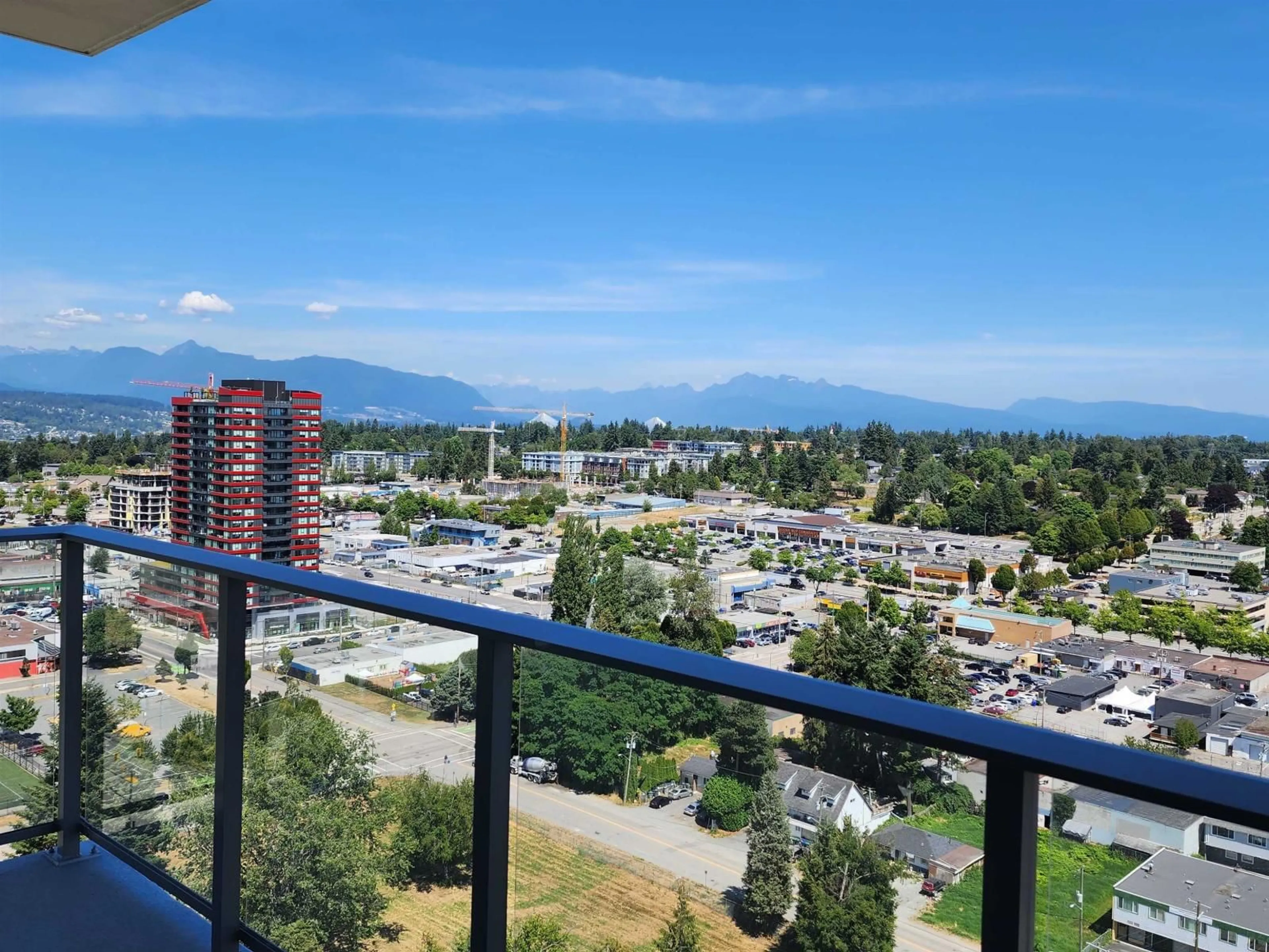 Balcony in the apartment, mountain view for 2204 - 13428 105 AVENUE, Surrey British Columbia V3T0S6