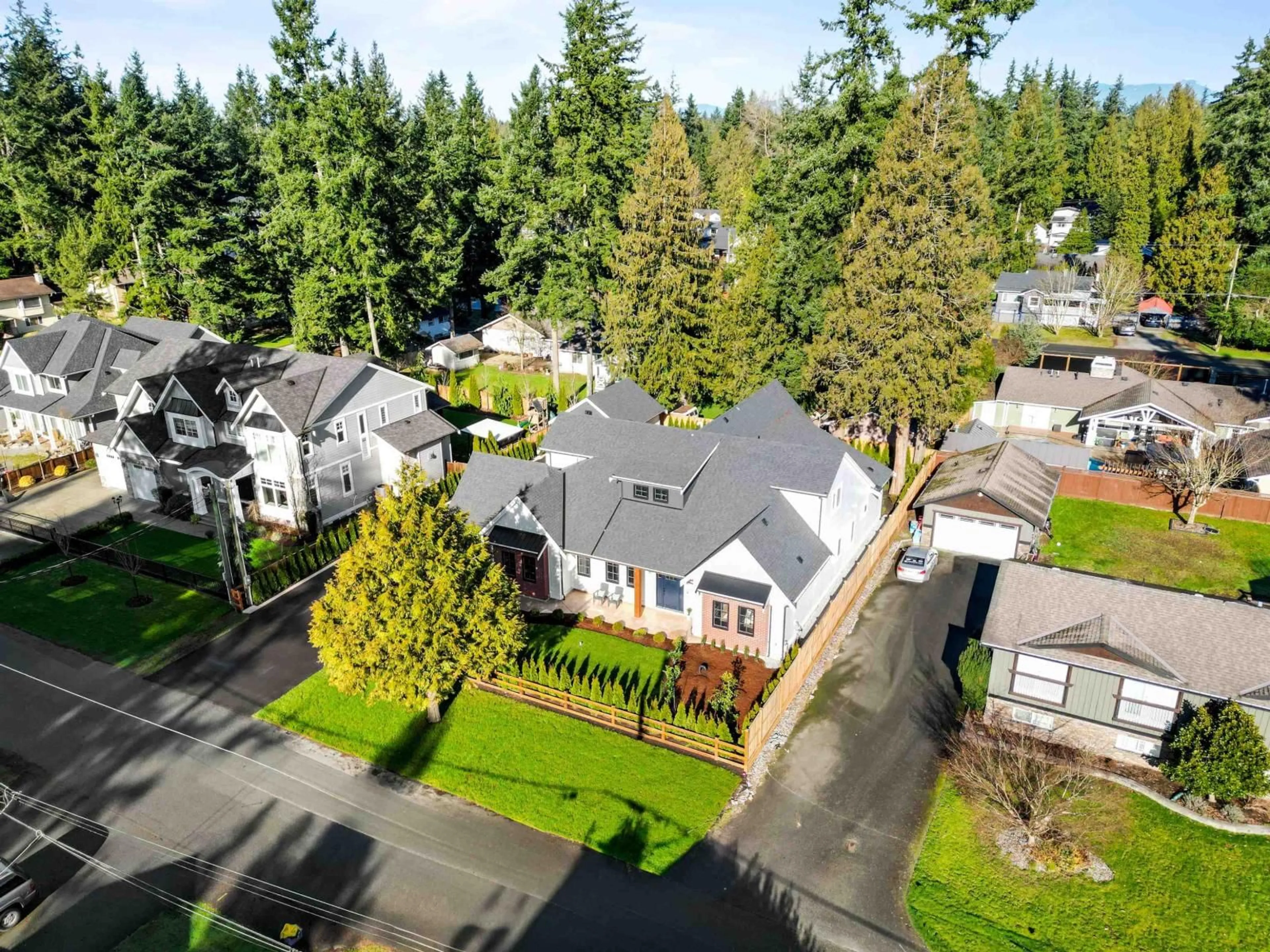 A pic from outside/outdoor area/front of a property/back of a property/a pic from drone, street for 19843 37A AVENUE, Langley British Columbia V3A2S8