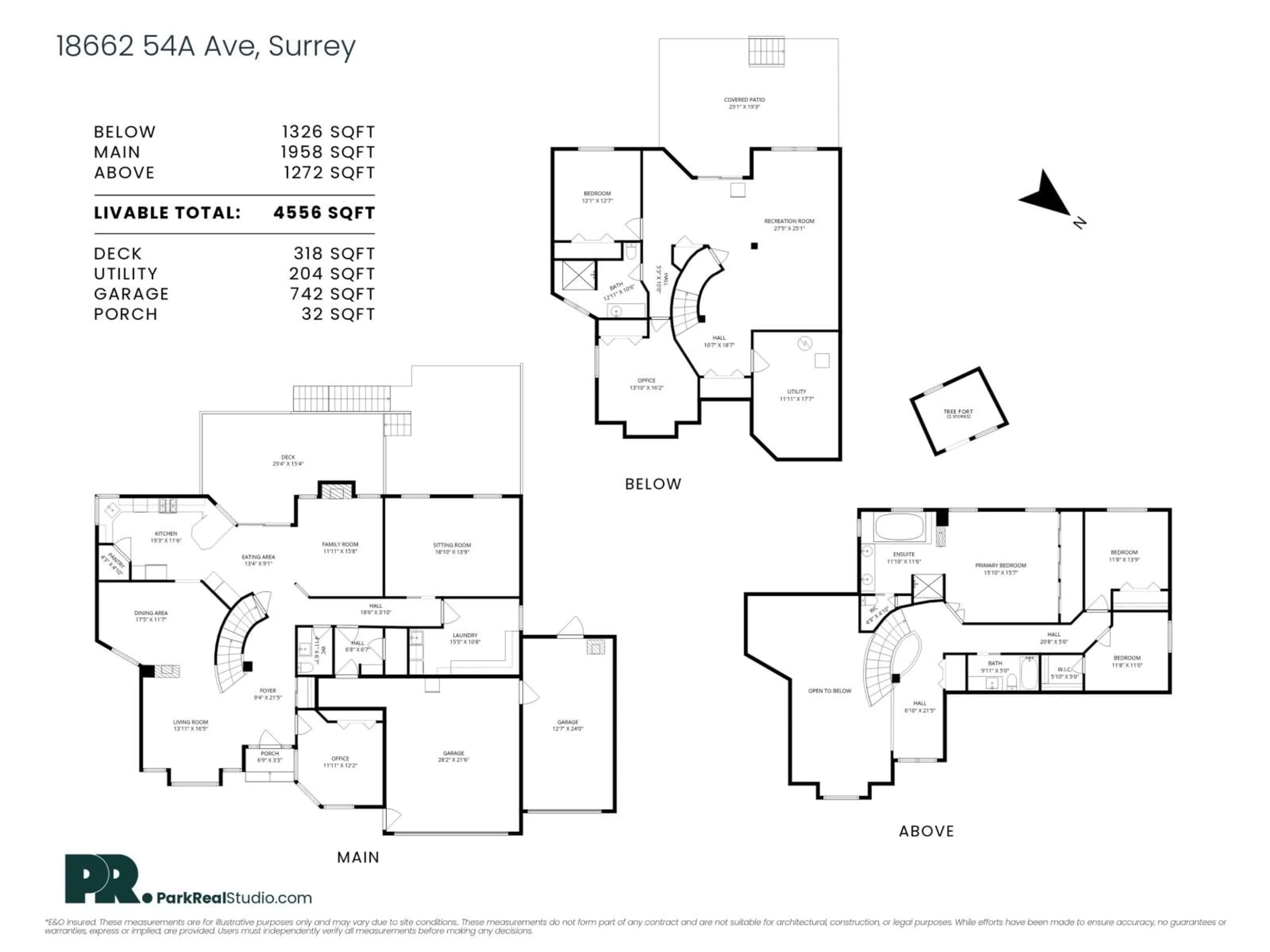 Floor plan for 18662 54A AVENUE, Surrey British Columbia V3S8R7