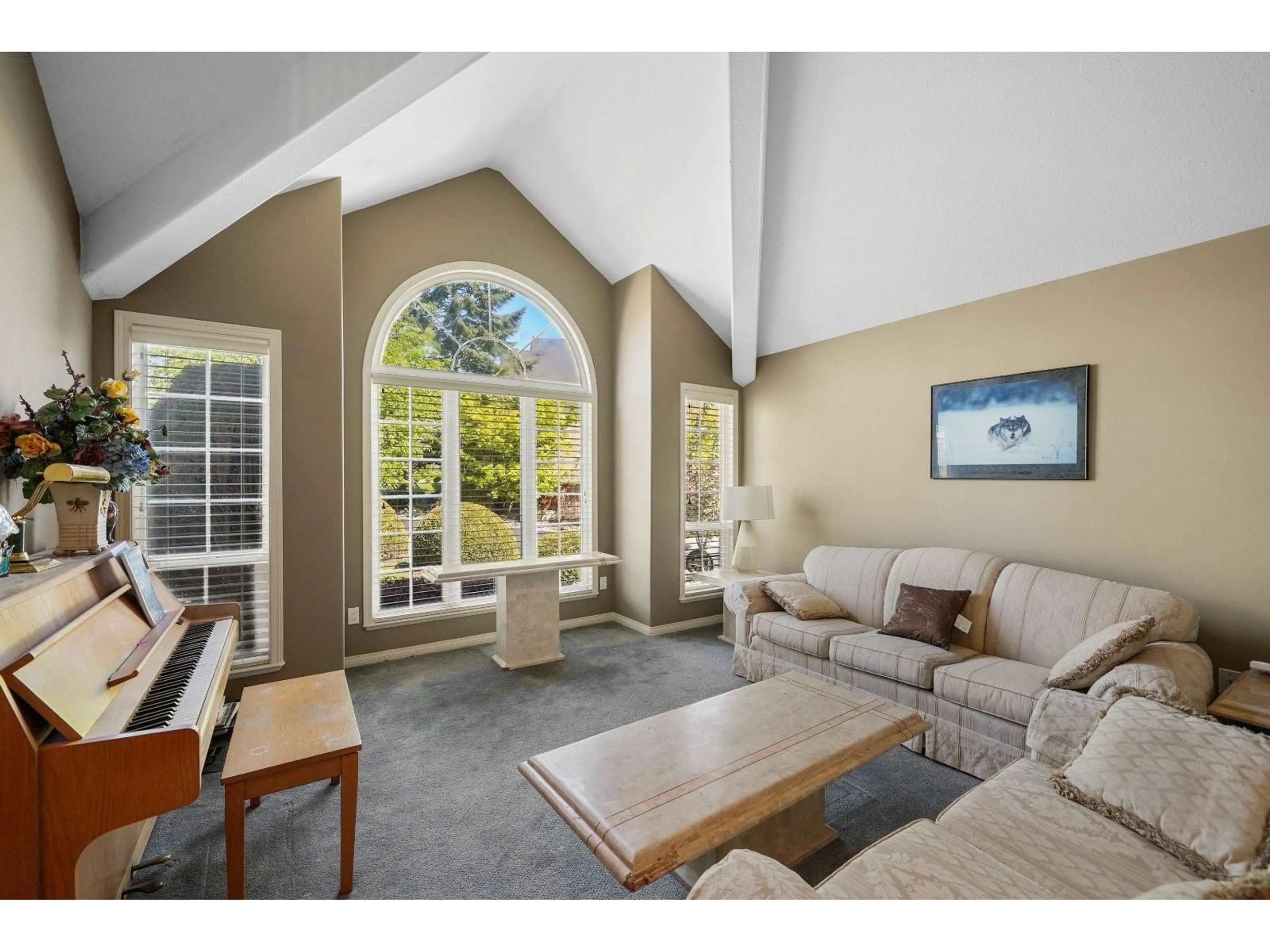 Living room with furniture, ceramic/tile floor for 18662 54A AVENUE, Surrey British Columbia V3S8R7