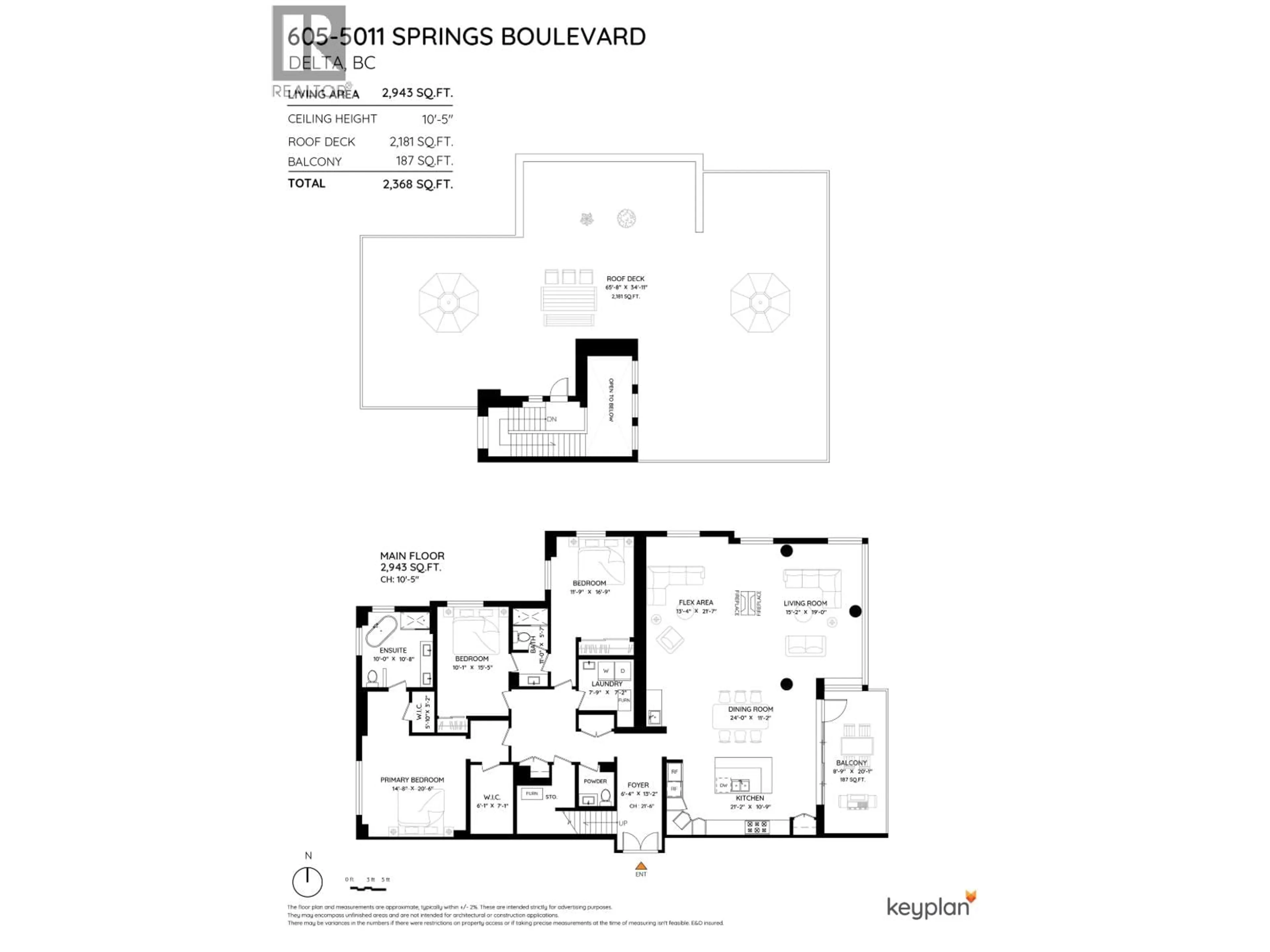 Floor plan for 605 - 5011 SPRINGS BOULEVARD, Delta British Columbia V4M0B6