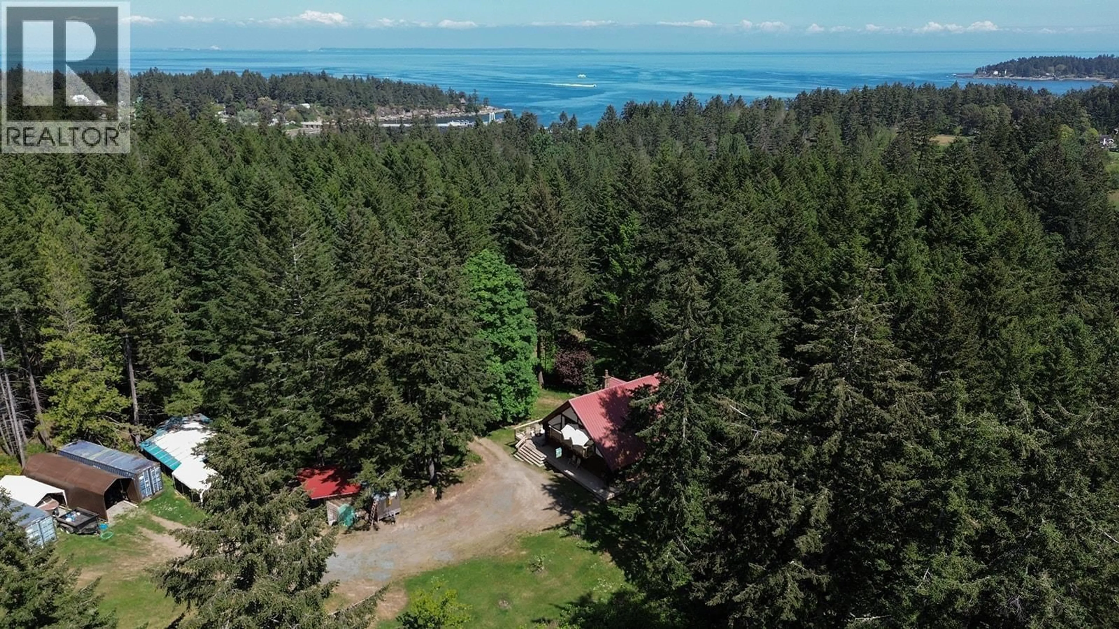 A pic from outside/outdoor area/front of a property/back of a property/a pic from drone, unknown for 754 BURRILL ROAD, Galiano Island British Columbia V0N1P0