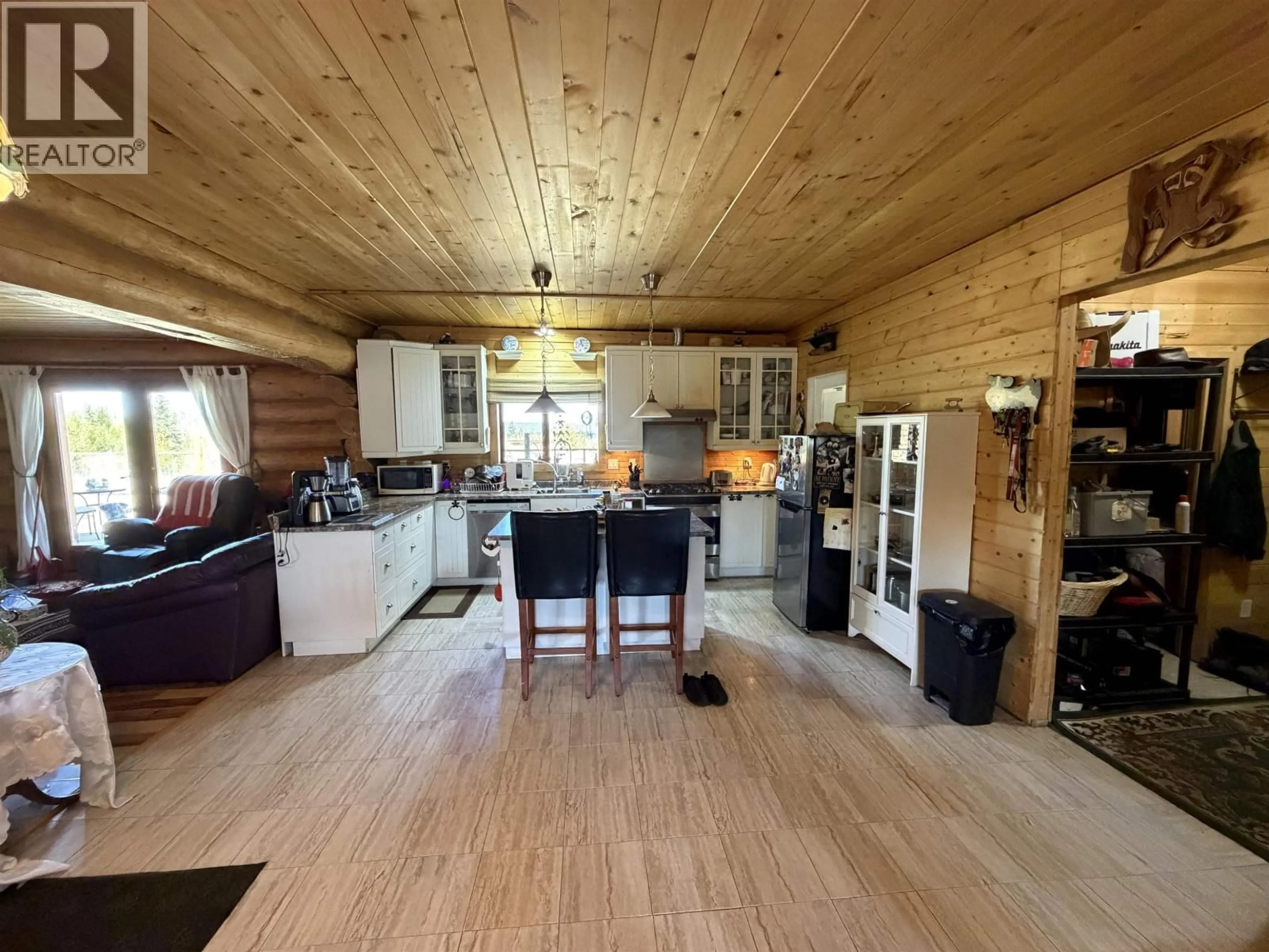 Open concept kitchen, wood/laminate floor for 6779 LITTLE FORT HWY 24 HIGHWAY, Lone Butte British Columbia V0K1X1