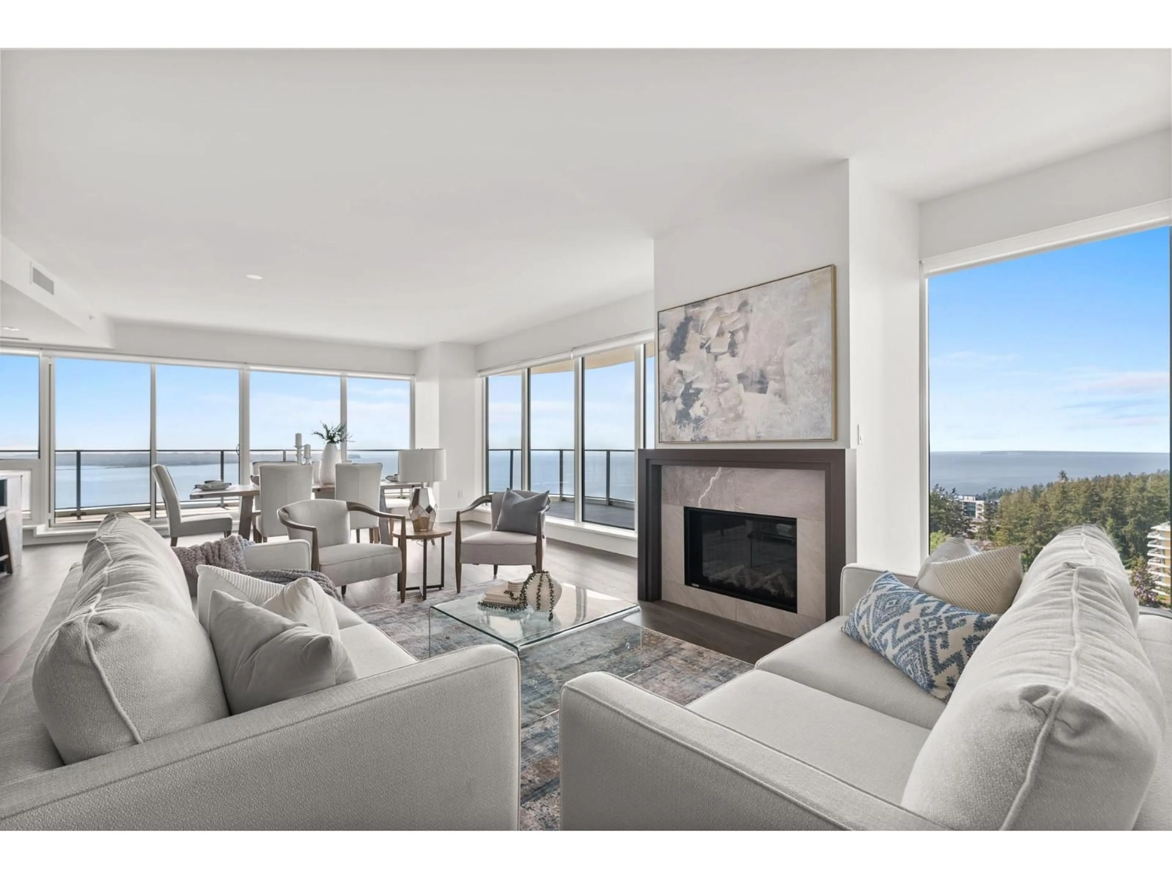 Living room with furniture, unknown for 1701 - 1500 MARTIN STREET, White Rock British Columbia V3Z2L5
