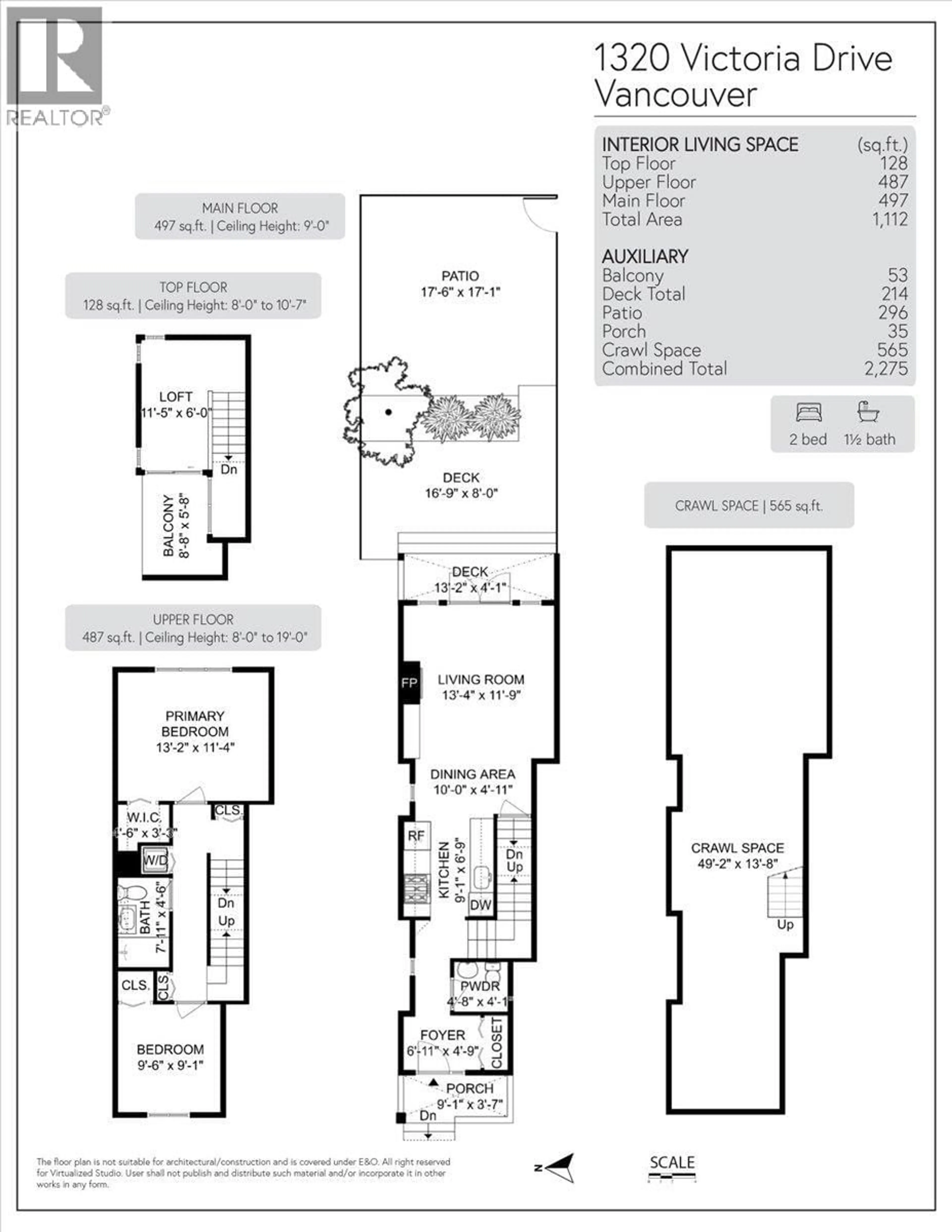 Floor plan for 1320 VICTORIA DRIVE, Vancouver British Columbia V5L4G8