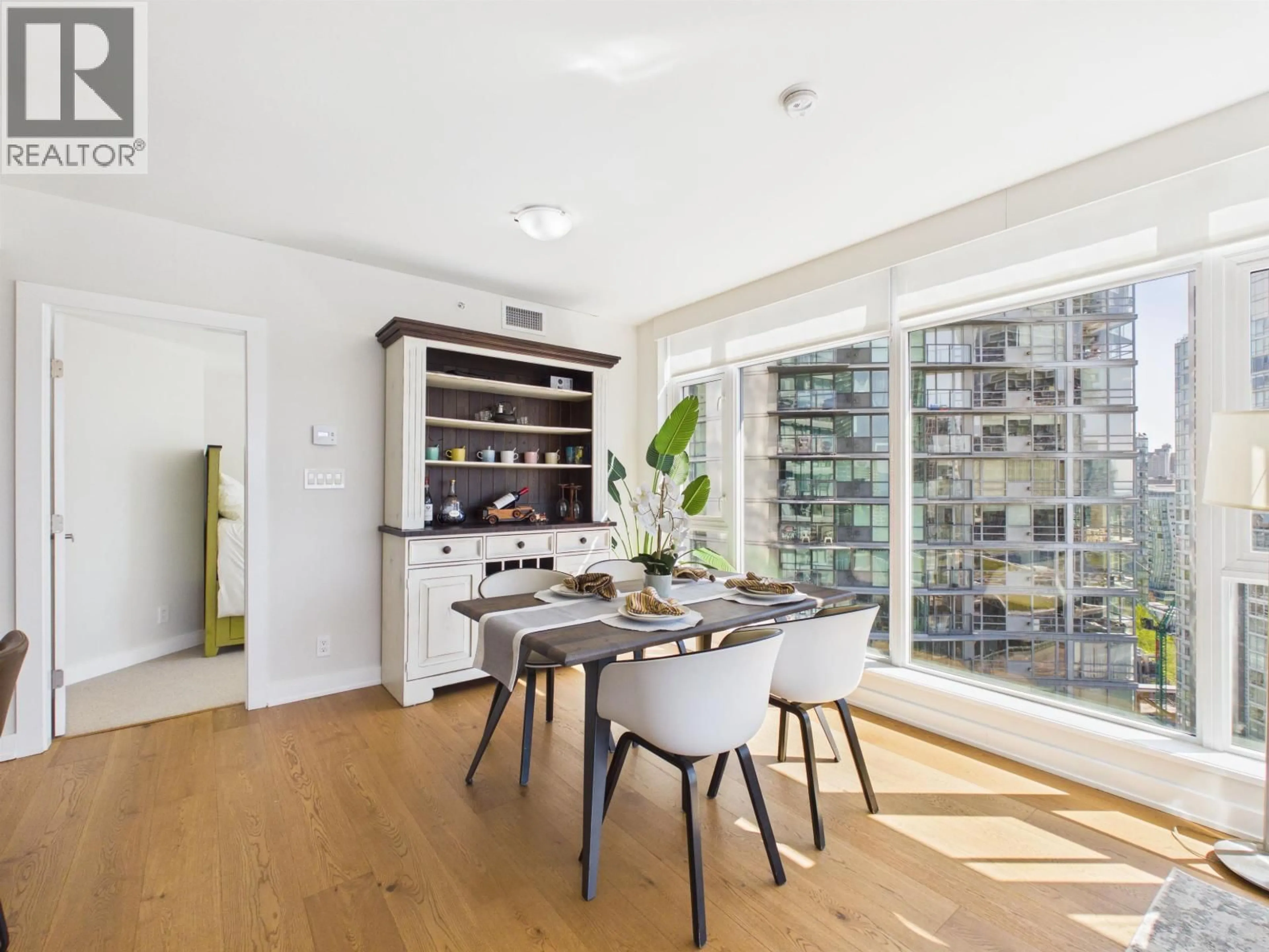 Dining room, wood/laminate floor for 2108 - 1372 SEYMOUR STREET, Vancouver British Columbia V6B0L1