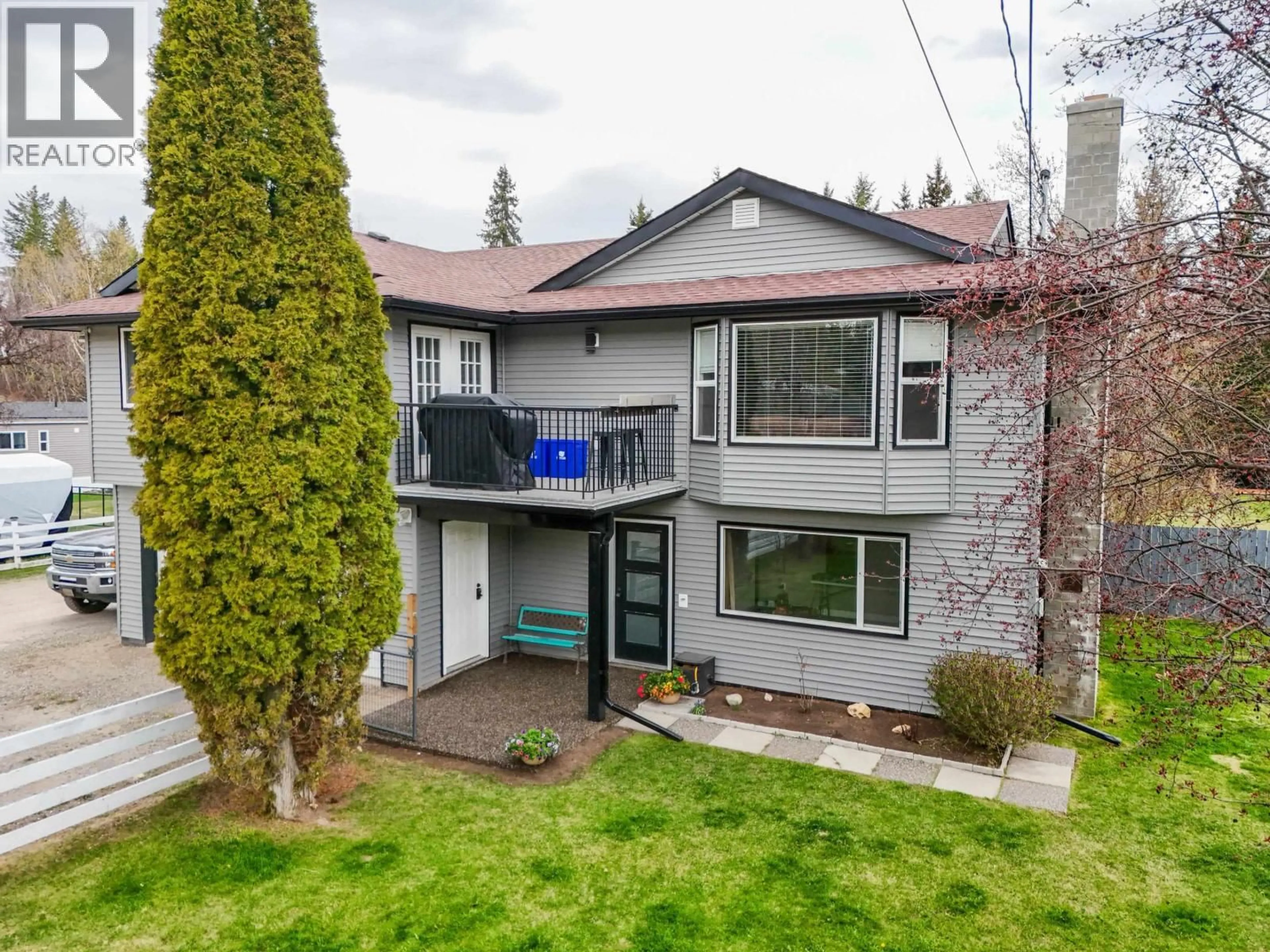 A pic from outside/outdoor area/front of a property/back of a property/a pic from drone, street for 1986 BALSAM AVENUE, Red Bluff / Dragon Lake British Columbia V2J3Y9