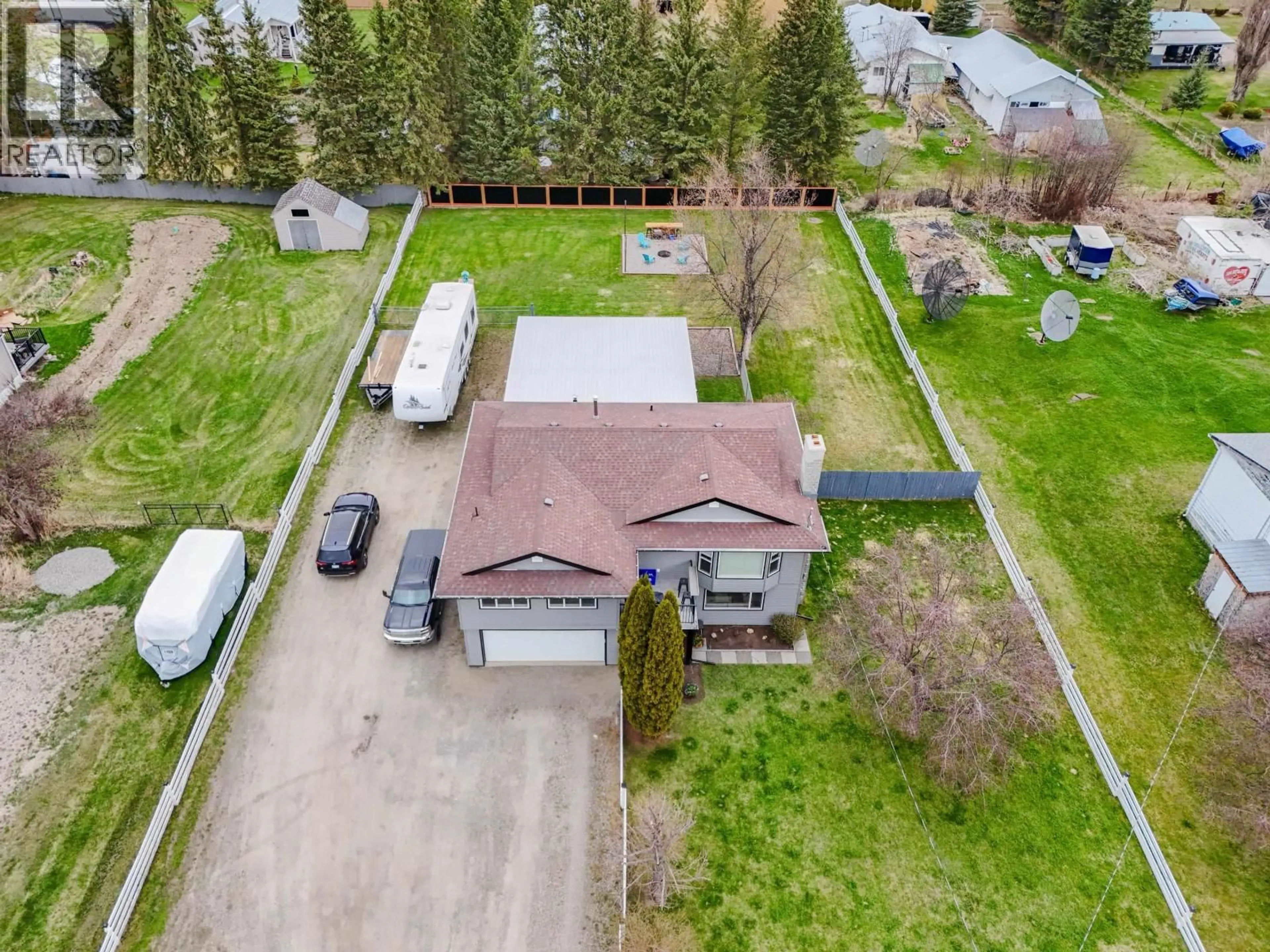 A pic from outside/outdoor area/front of a property/back of a property/a pic from drone, street for 1986 BALSAM AVENUE, Red Bluff / Dragon Lake British Columbia V2J3Y9
