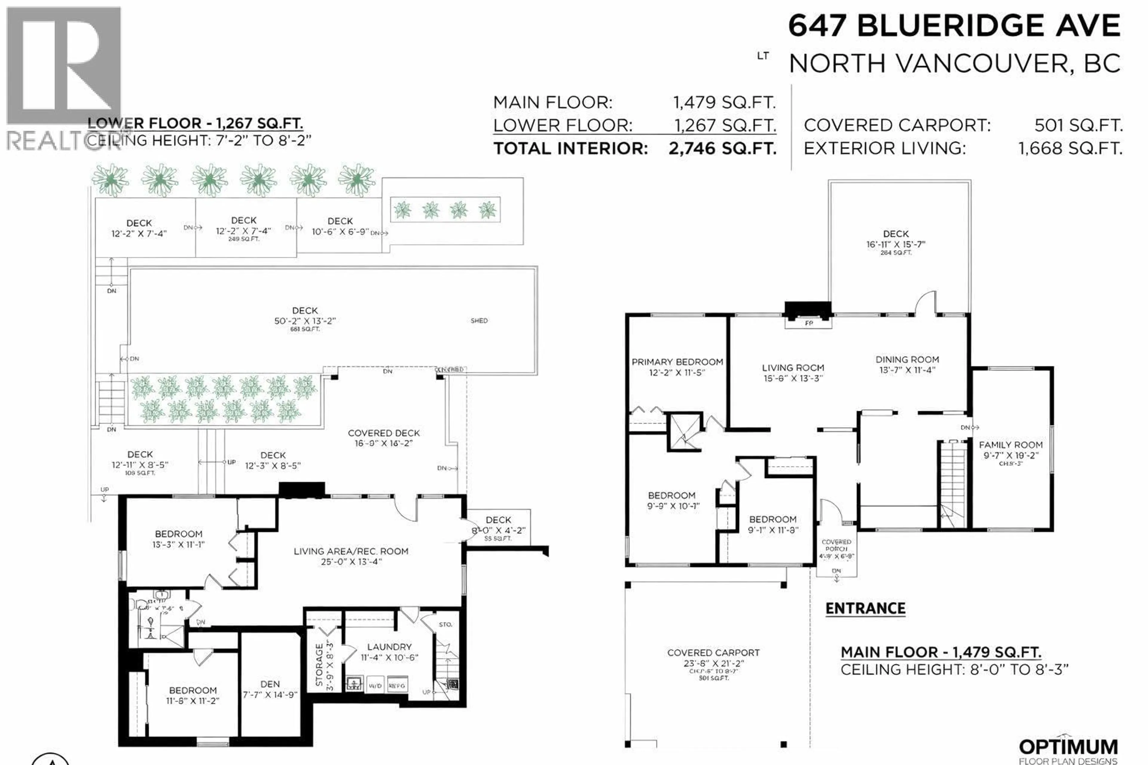 Floor plan for 647 BLUERIDGE AVENUE, North Vancouver British Columbia V7R2J4