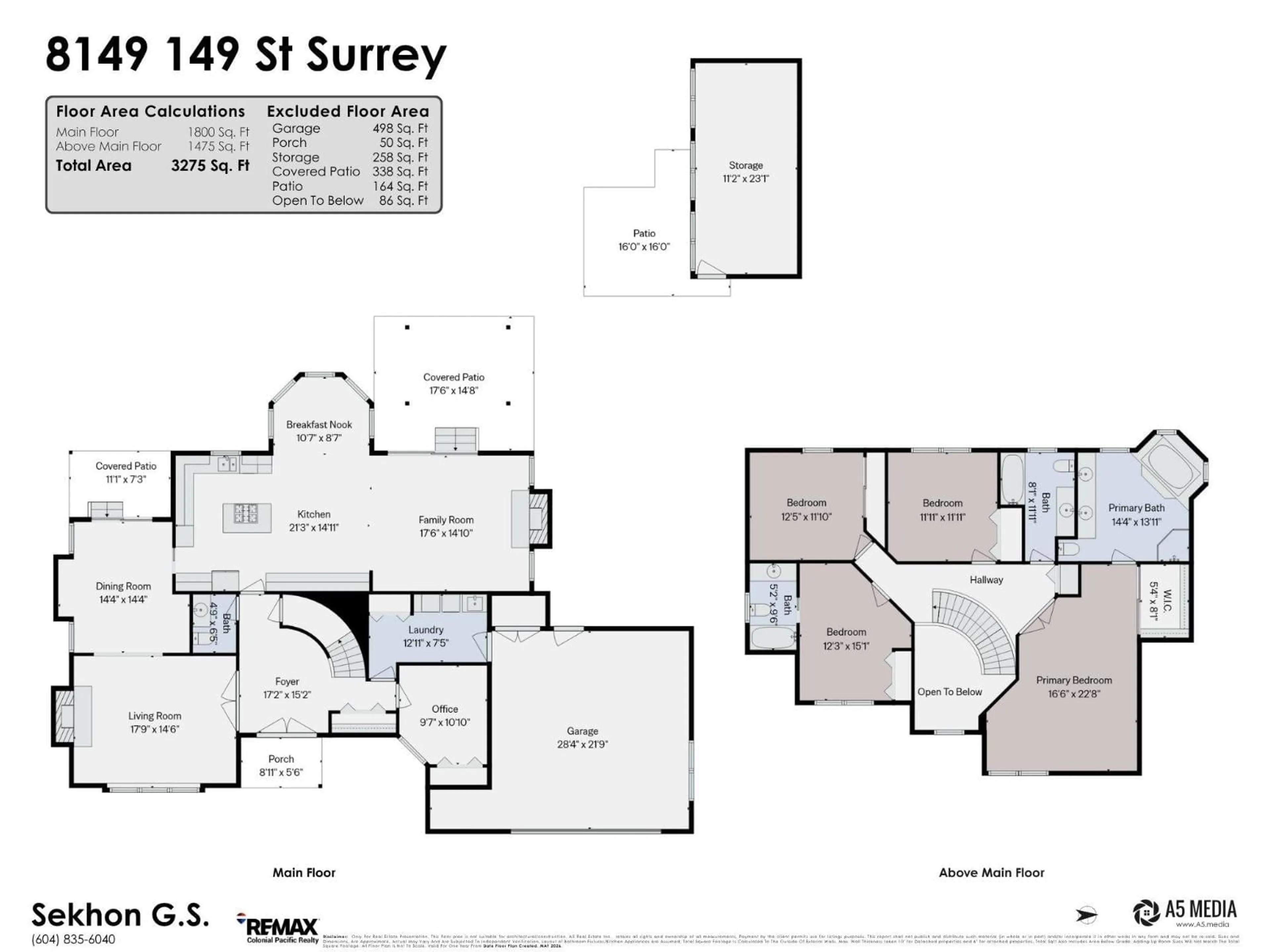 Floor plan for 8149 149 STREET, Surrey British Columbia V3S7H4