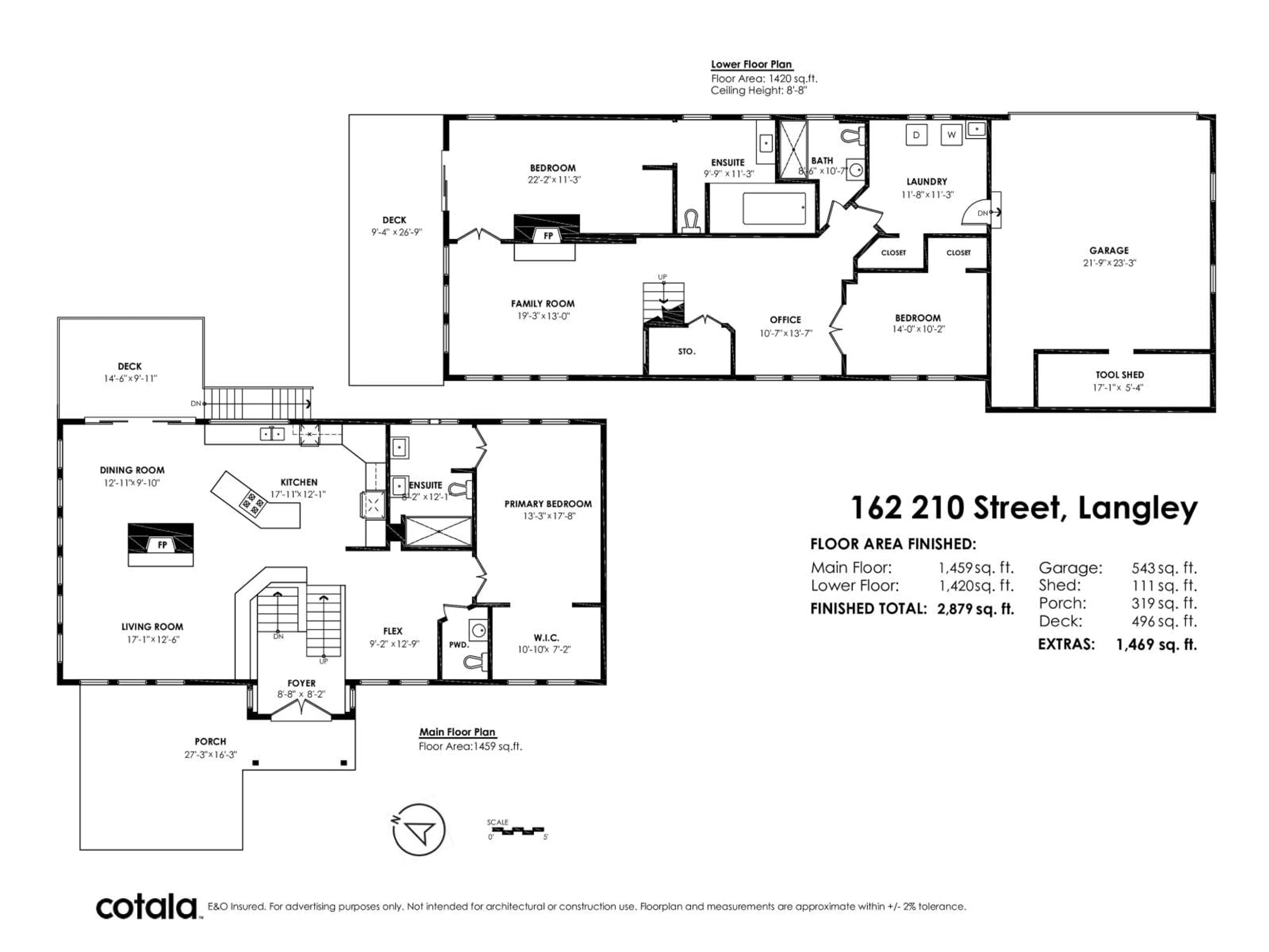 Floor plan for 162 210 STREET, Langley British Columbia V2Z2G6