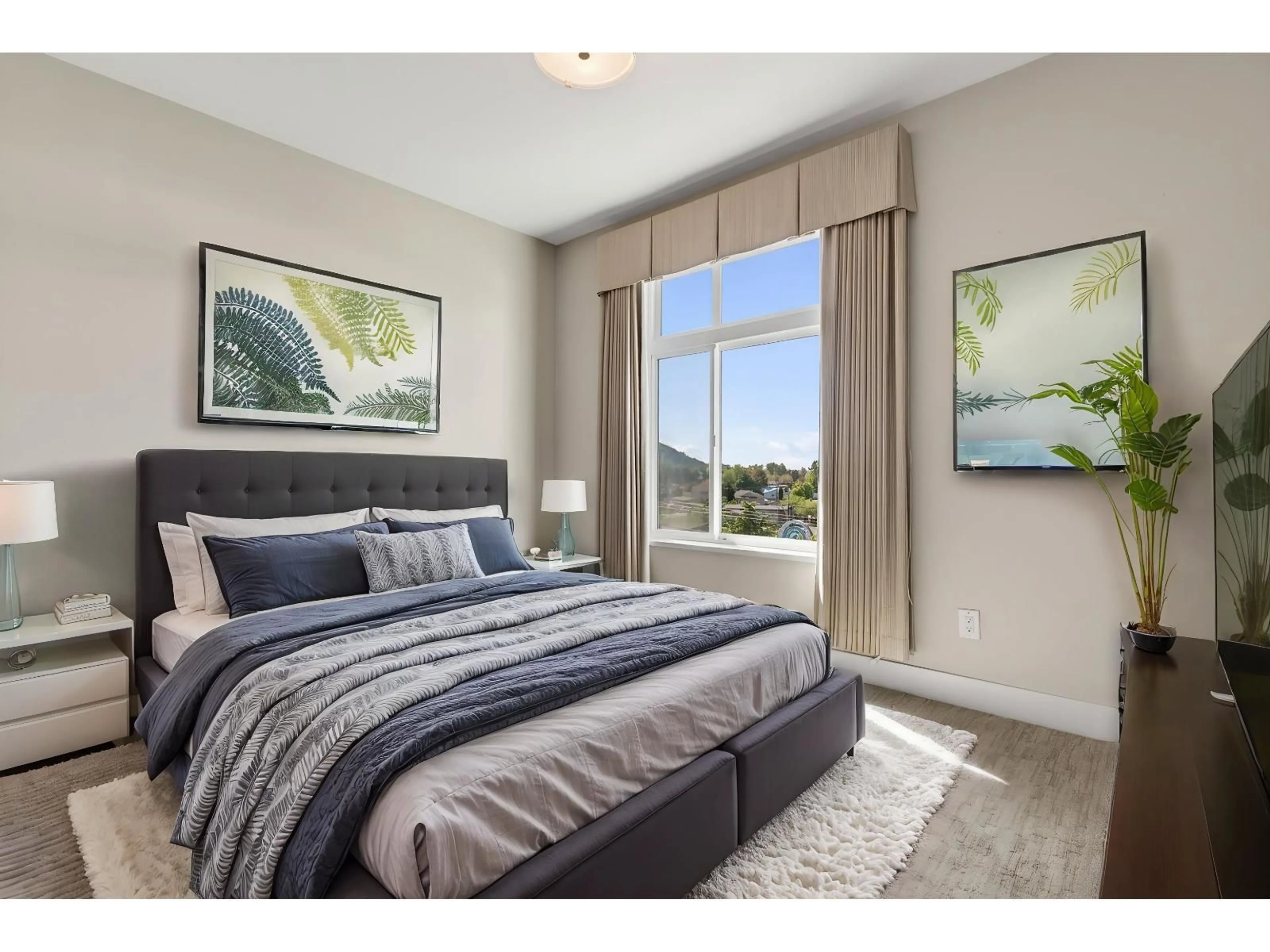 Bedroom with bed, unknown for 403 - 9130 CORBOULD STREET, Chilliwack British Columbia V2P4A5