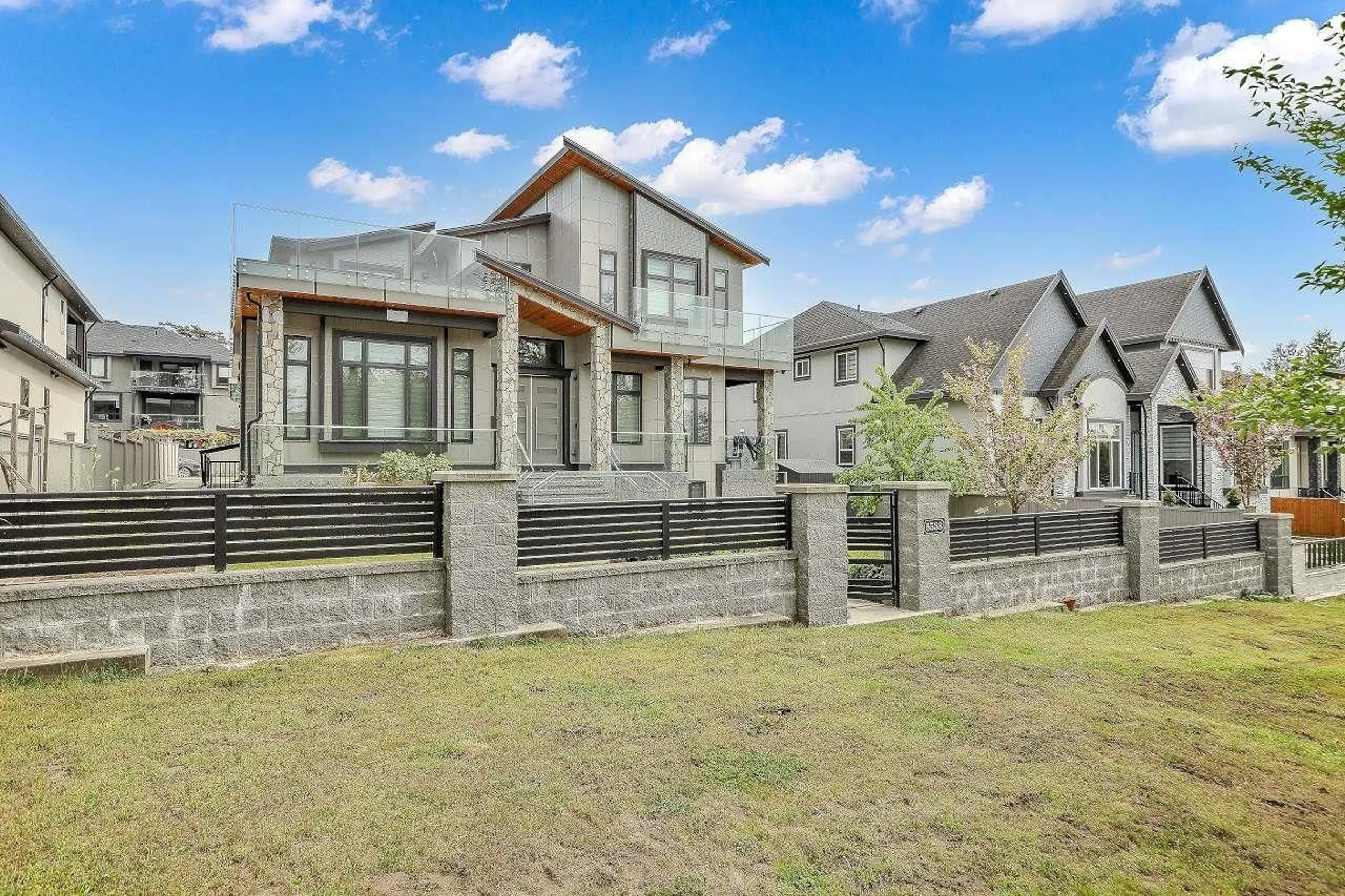 Home with brick exterior material, unknown for 5538 184 STREET, Surrey British Columbia V3S1E1