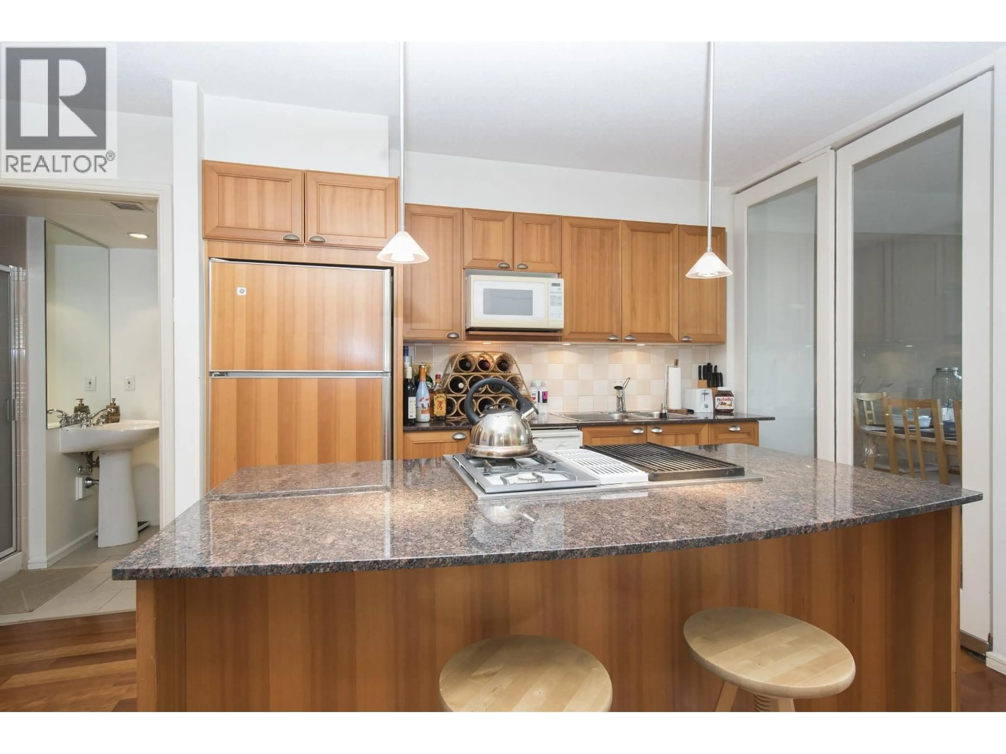 Standard kitchen, wood/laminate floor for 307 - 1723 ALBERNI STREET, Vancouver British Columbia V6G3G9