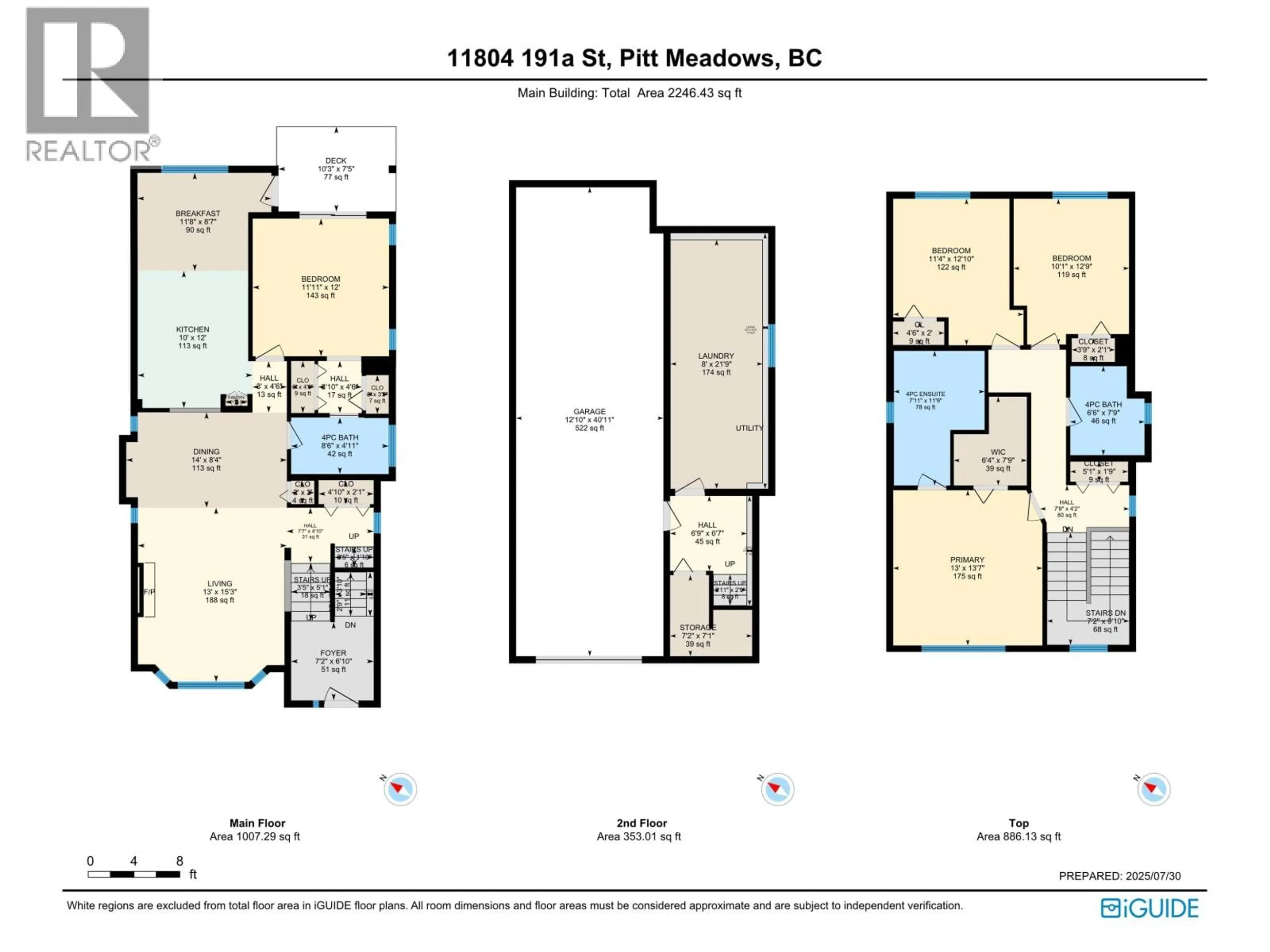 Floor plan for 11804 191A STREET, Pitt Meadows British Columbia V3Y0A4