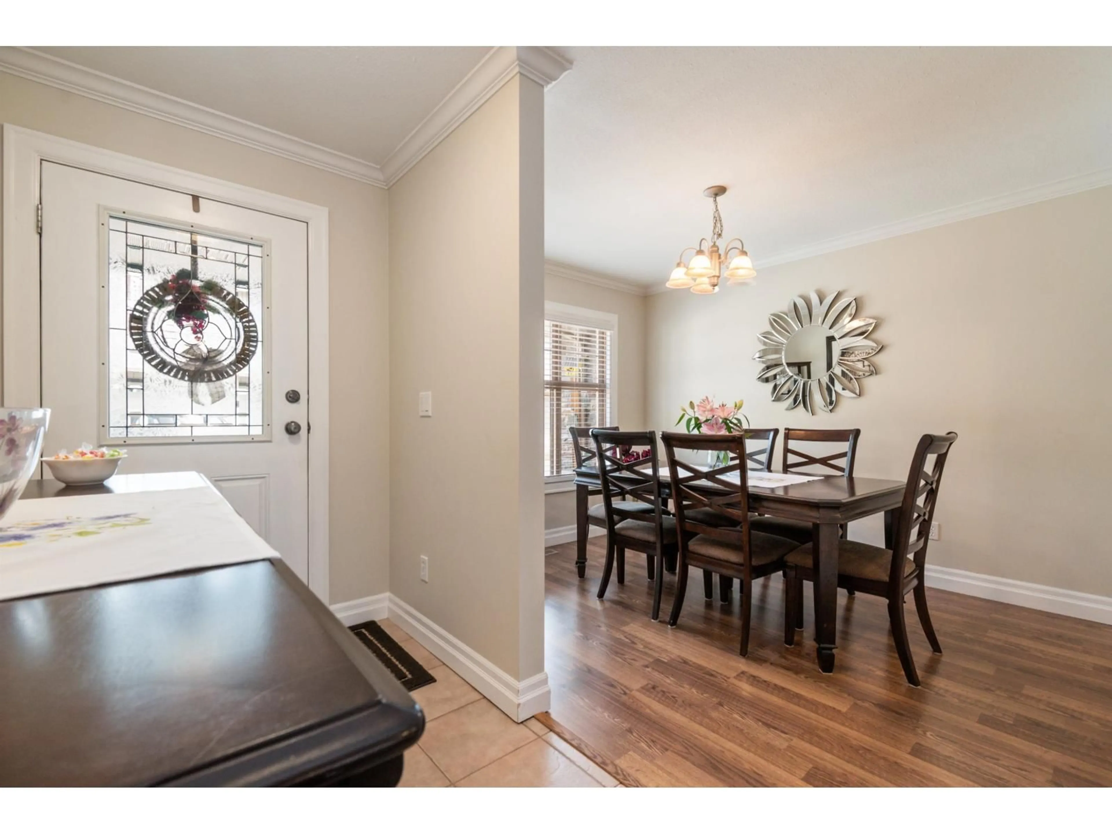 Dining room, wood/laminate floor for 70 - 6887 SHEFFIELD WAY, Sardis British Columbia V2R5V5