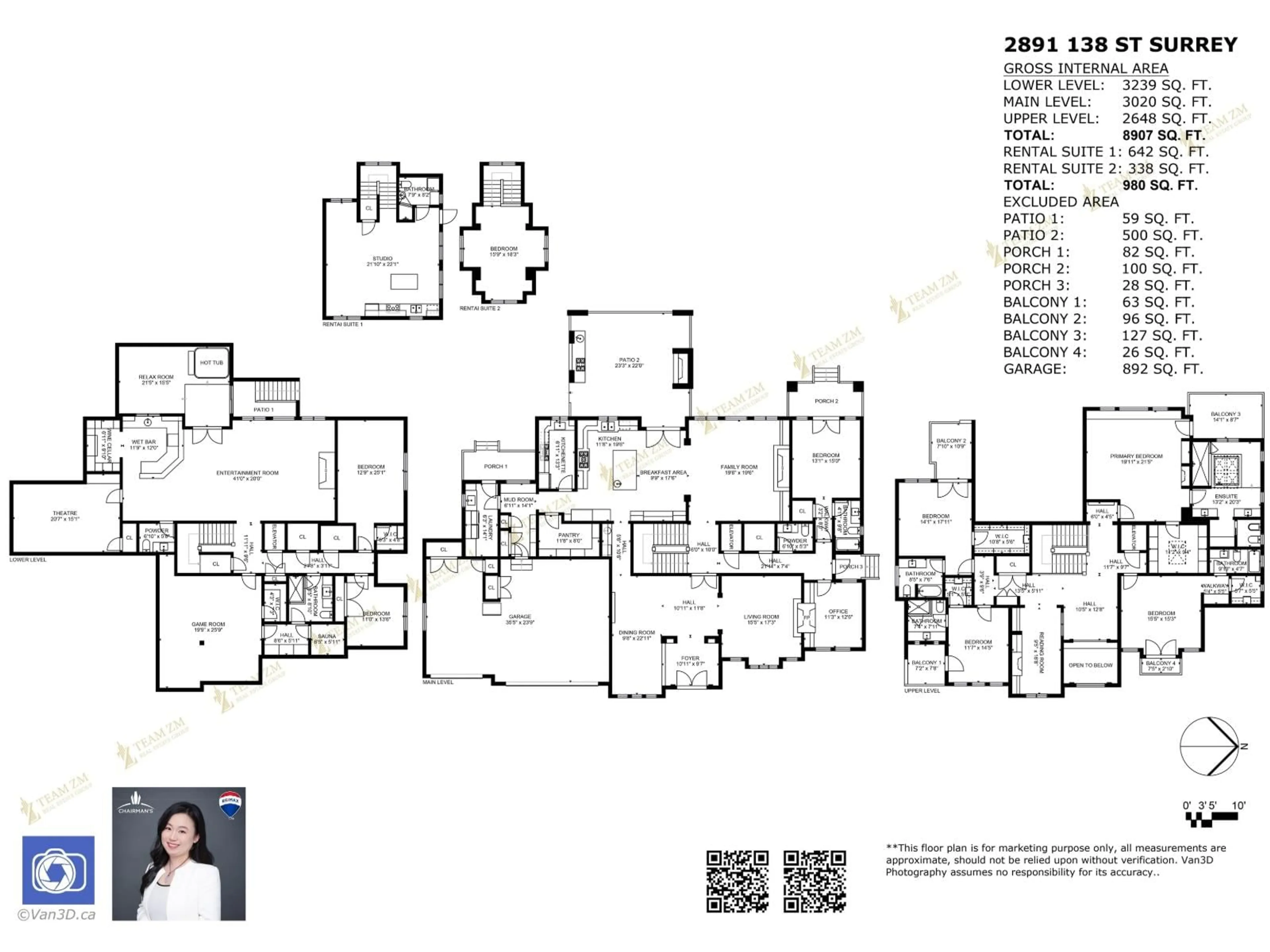 Floor plan for 2891 138 STREET, Surrey British Columbia V4P1T6