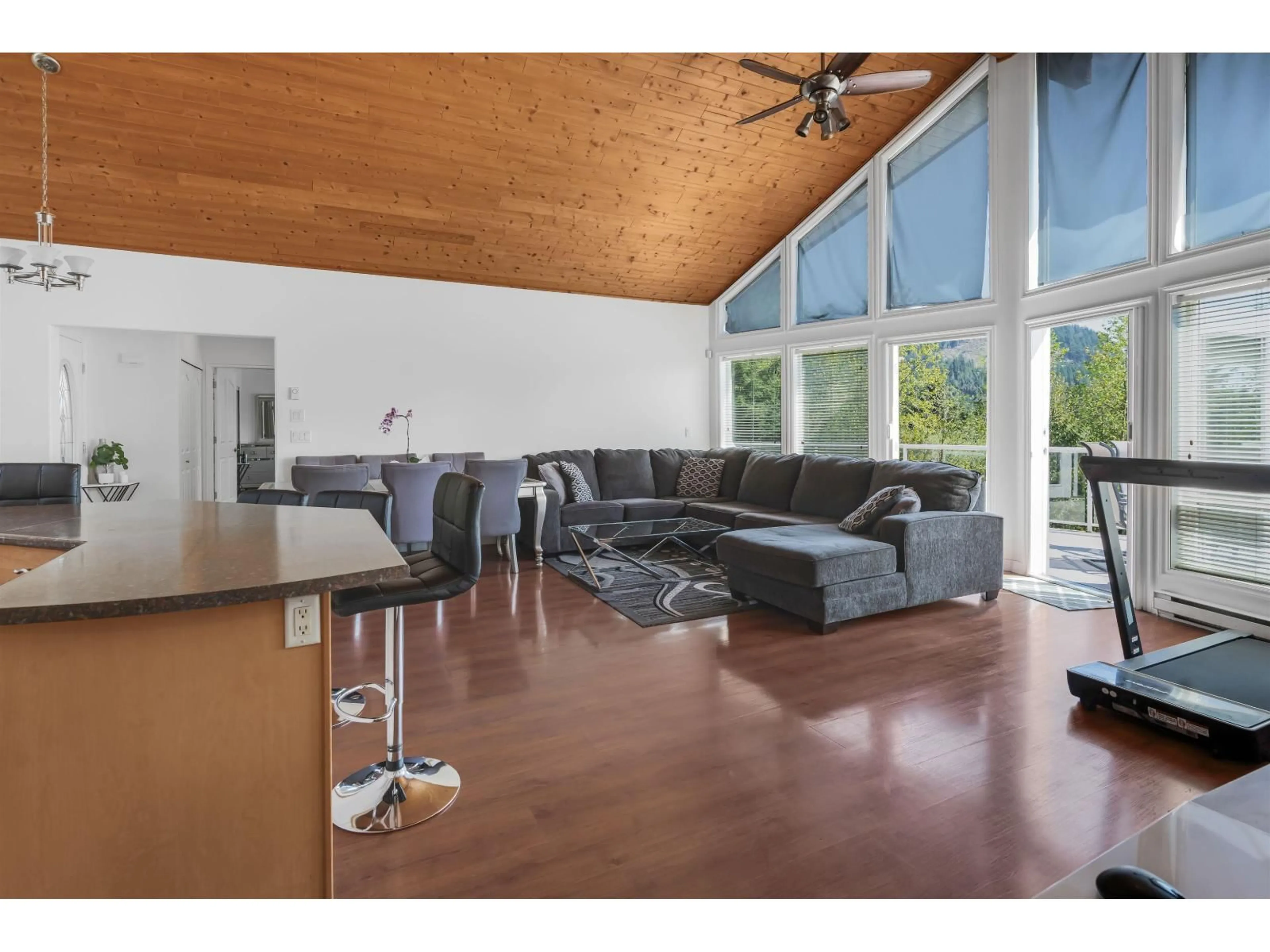 Living room with furniture, wood/laminate floor for 12302 CARDINAL PLACE, Mission British Columbia V4S1L3