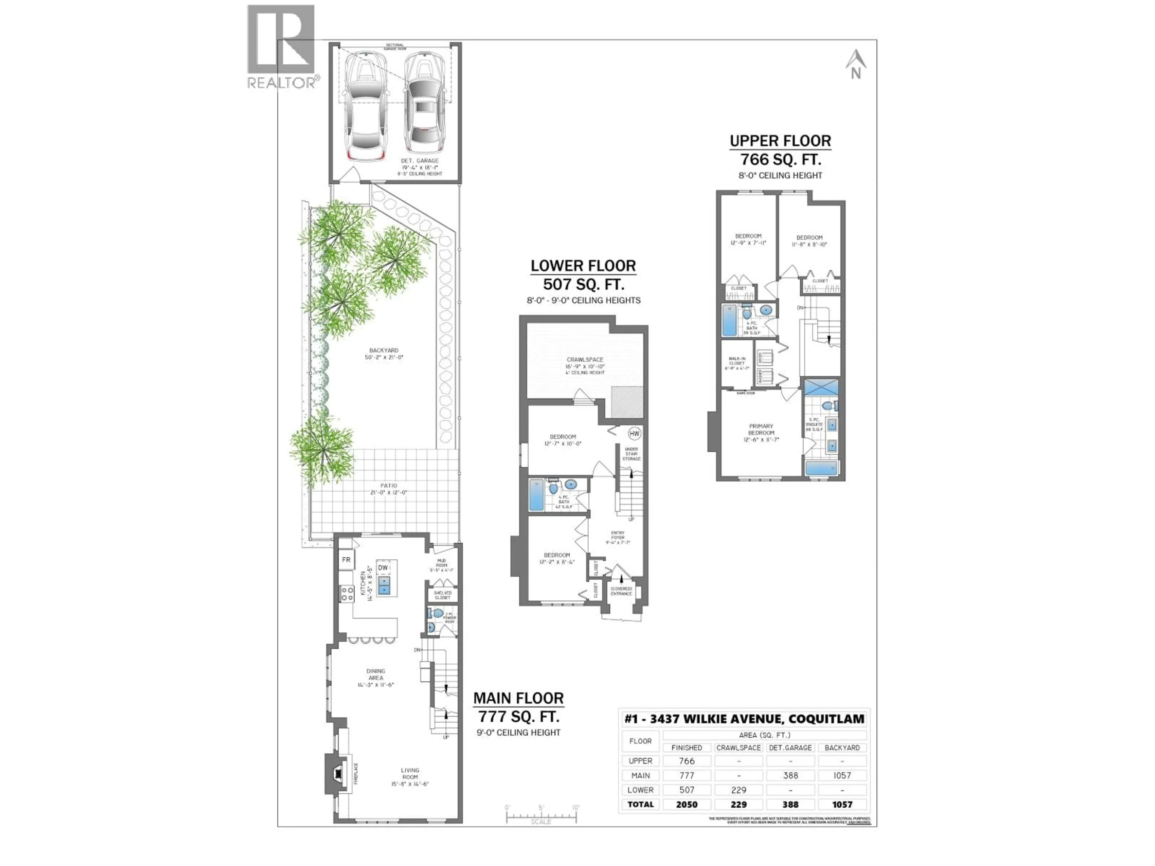 Floor plan for 1 - 3437 WILKIE AVENUE, Coquitlam British Columbia V3B0E5