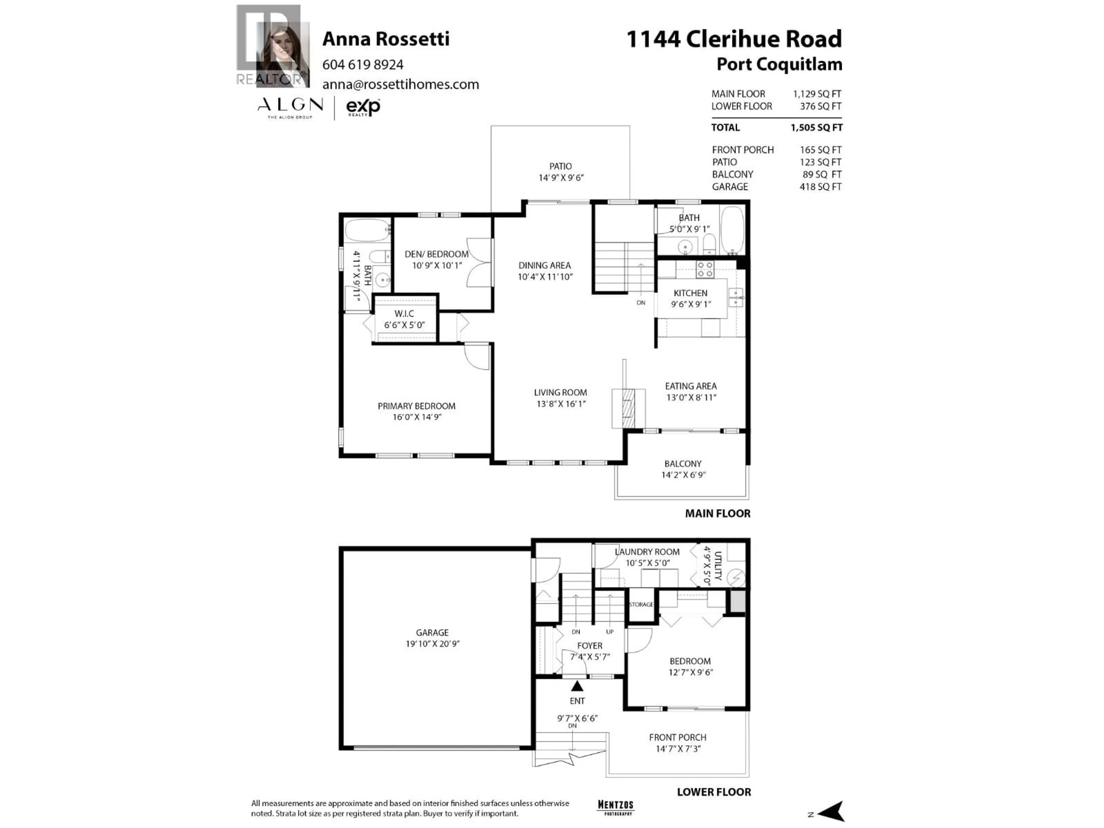 Floor plan for 1144 CLERIHUE ROAD, Port Coquitlam British Columbia V3C6H2