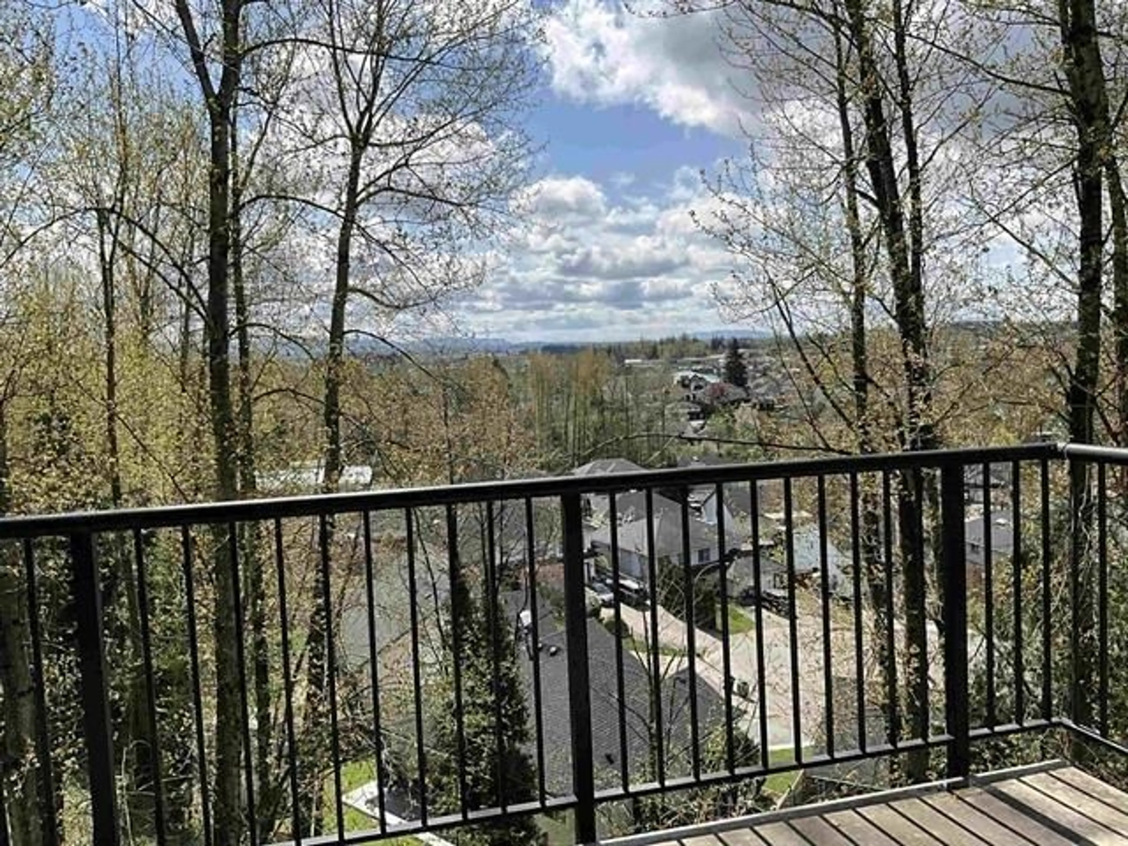 Balcony in the apartment, forest/trees view for 30914 UPPER MACLURE ROAD, Abbotsford British Columbia V2T0A4