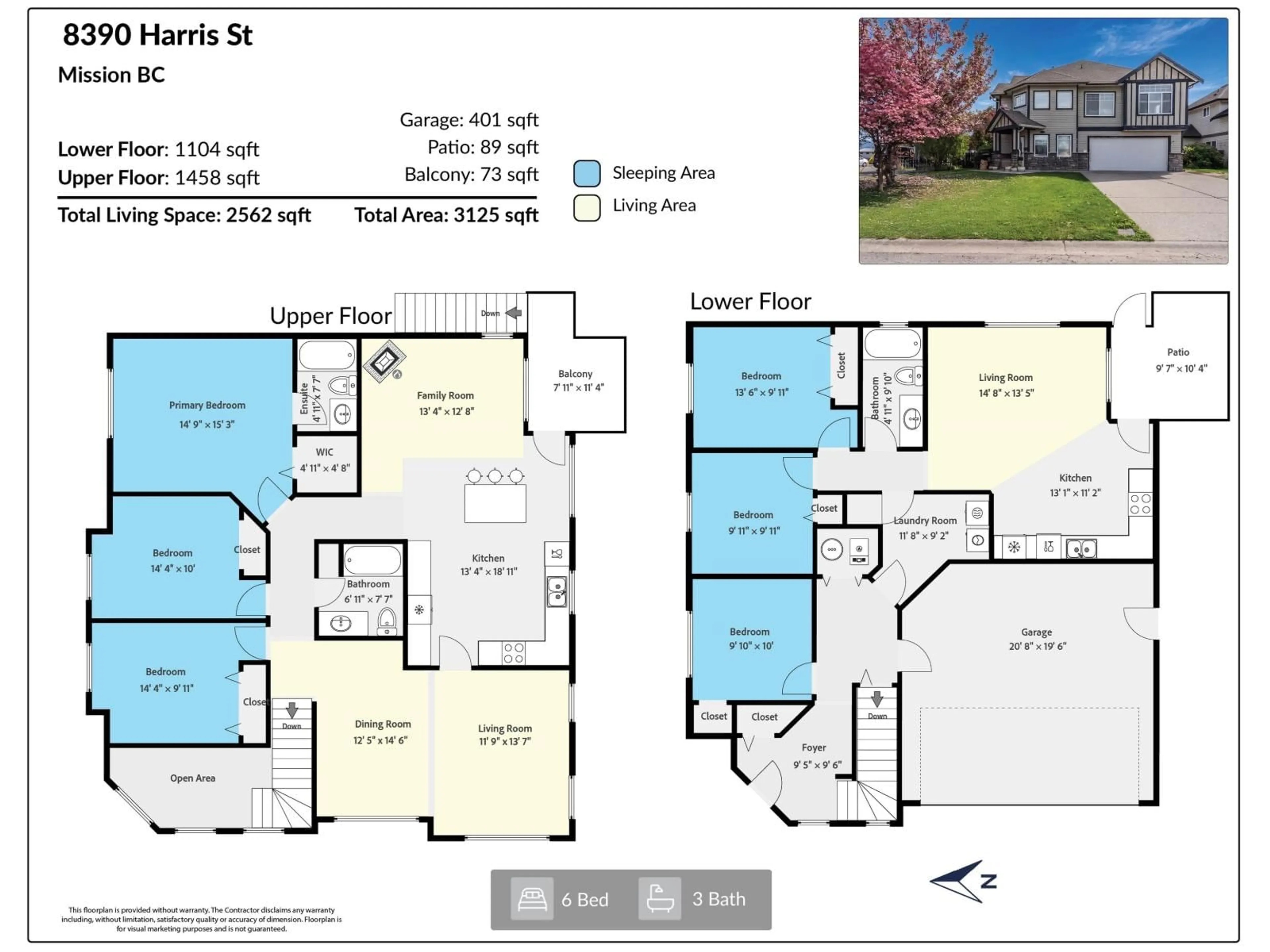 Floor plan for 8390 HARRIS STREET, Mission British Columbia V2V7R9