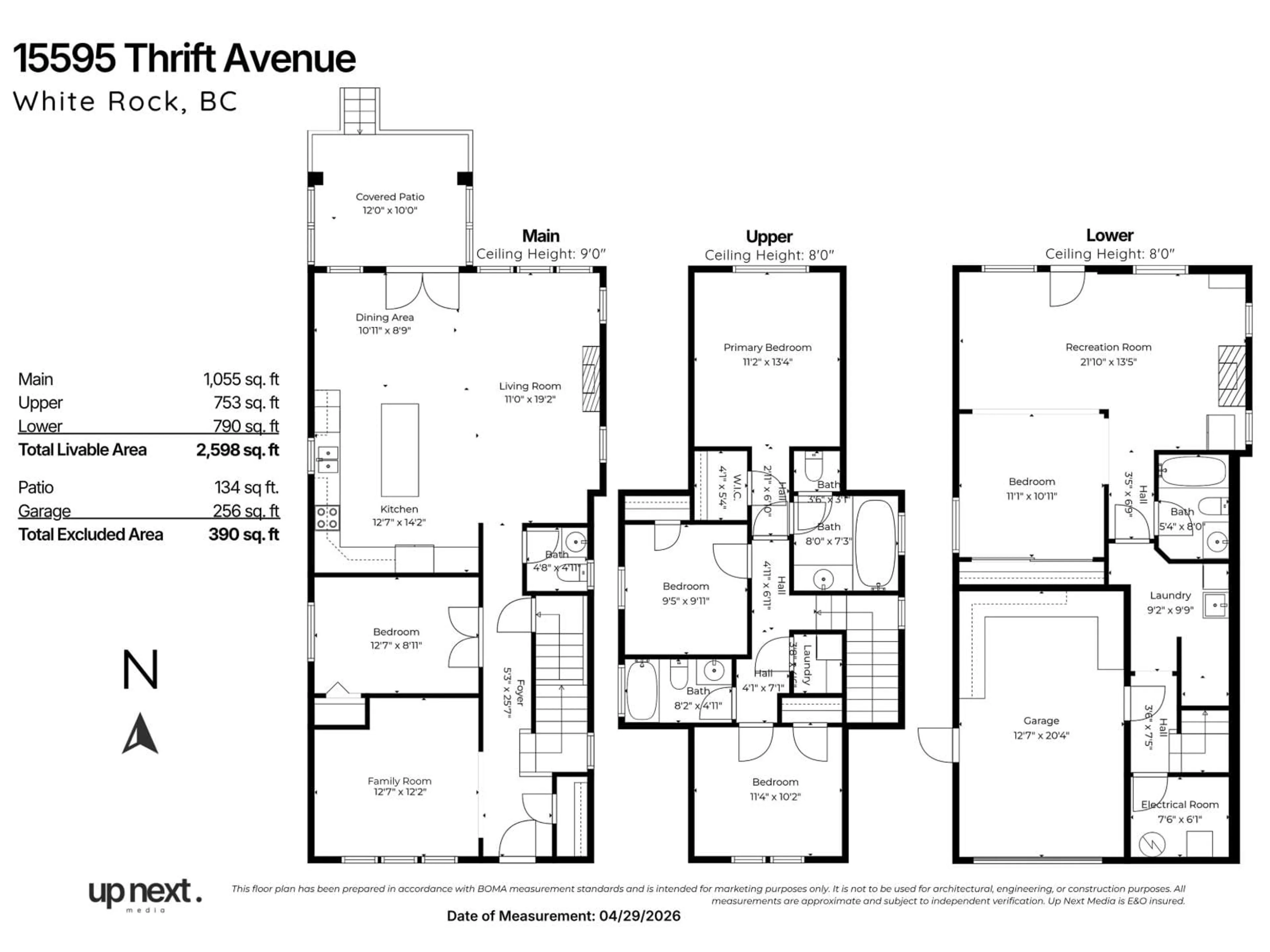 Floor plan for 15595 THRIFT AVENUE, White Rock British Columbia V4B2L8