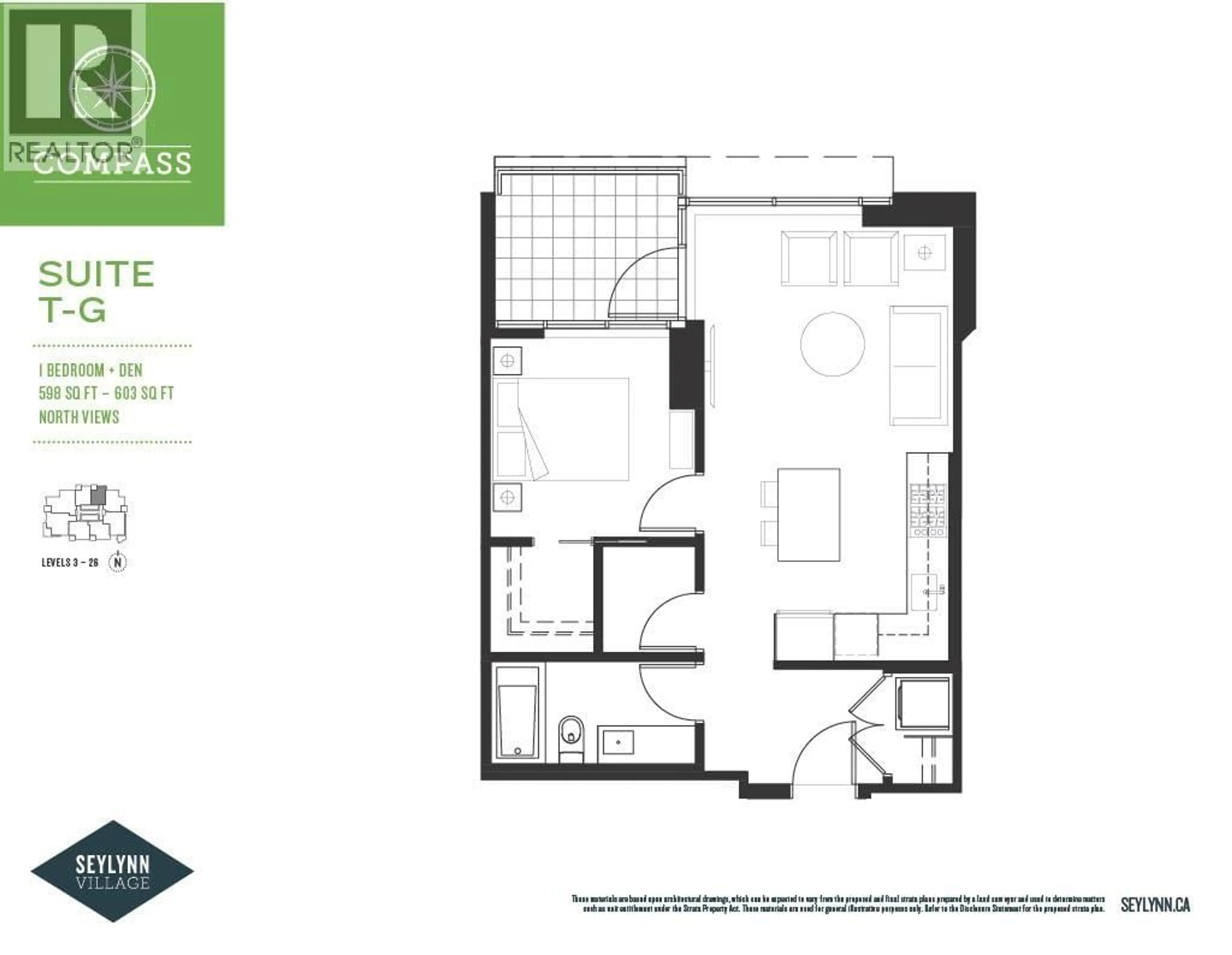 Floor plan for 501 - 680 SEYLYNN CRESCENT, North Vancouver British Columbia V7J0B5
