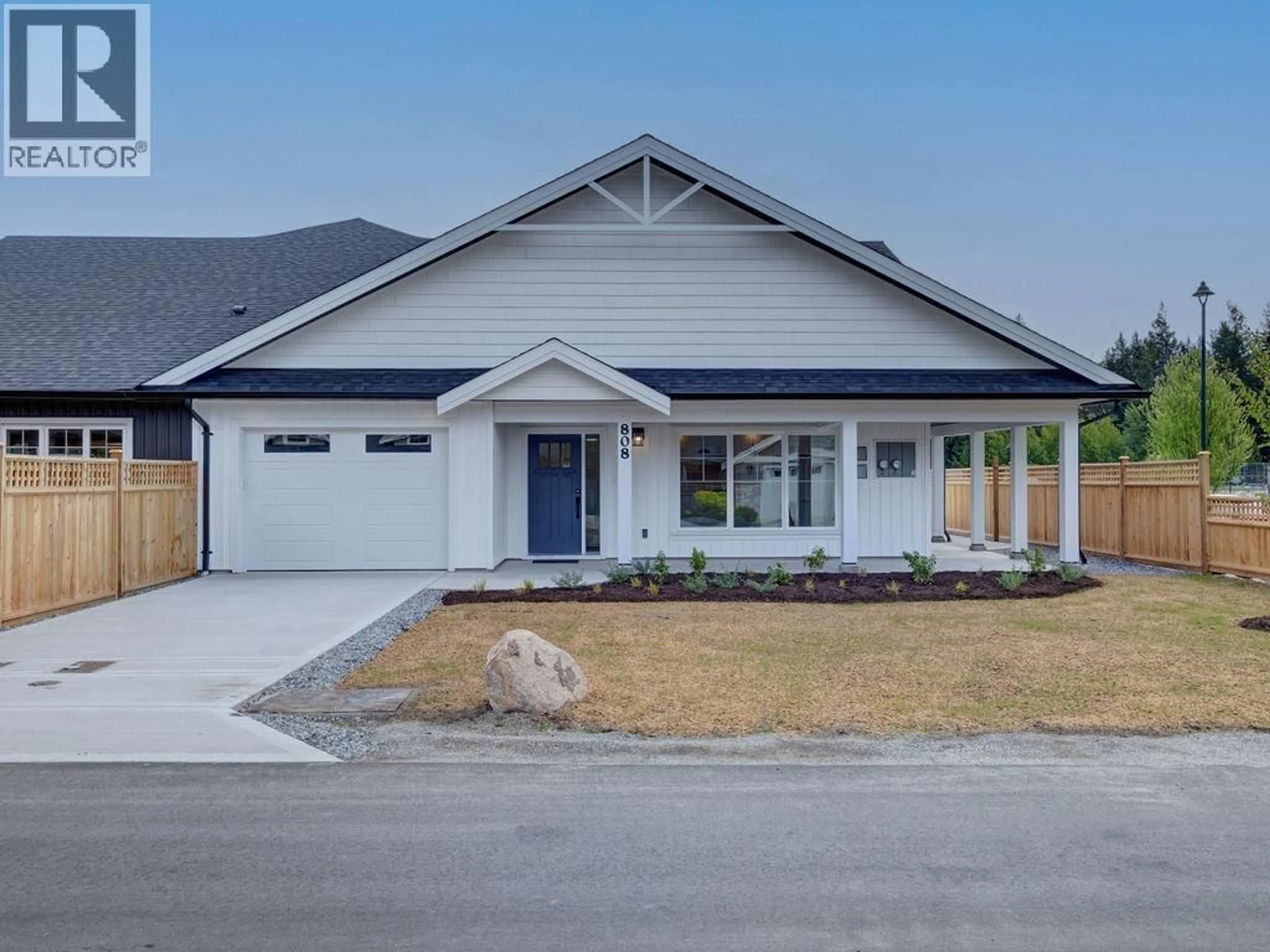 Home with vinyl exterior material, street for 808 GERUSSI LANE, Gibsons British Columbia V0N1V7