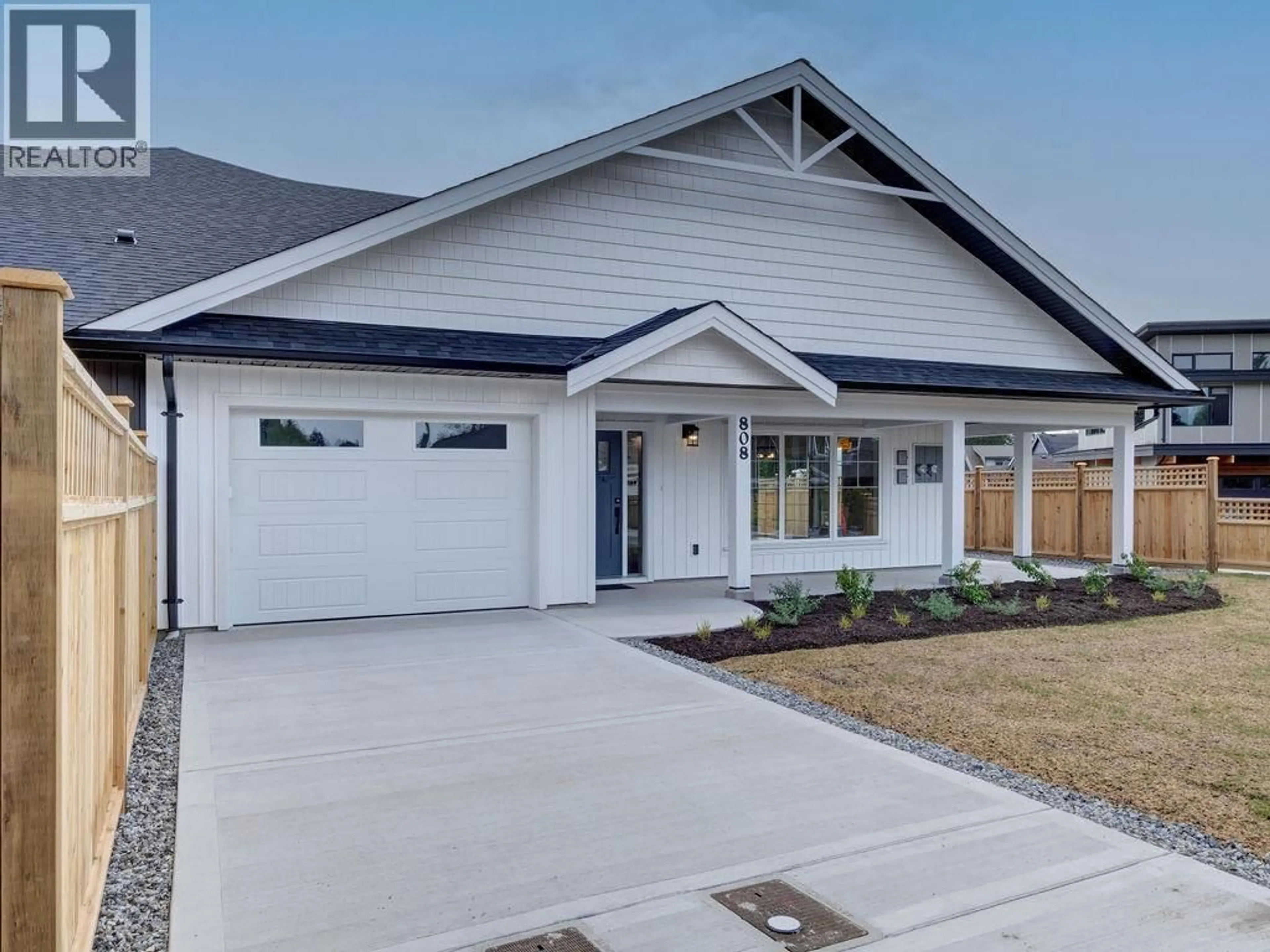 Home with vinyl exterior material, street for 808 GERUSSI LANE, Gibsons British Columbia V0N1V7