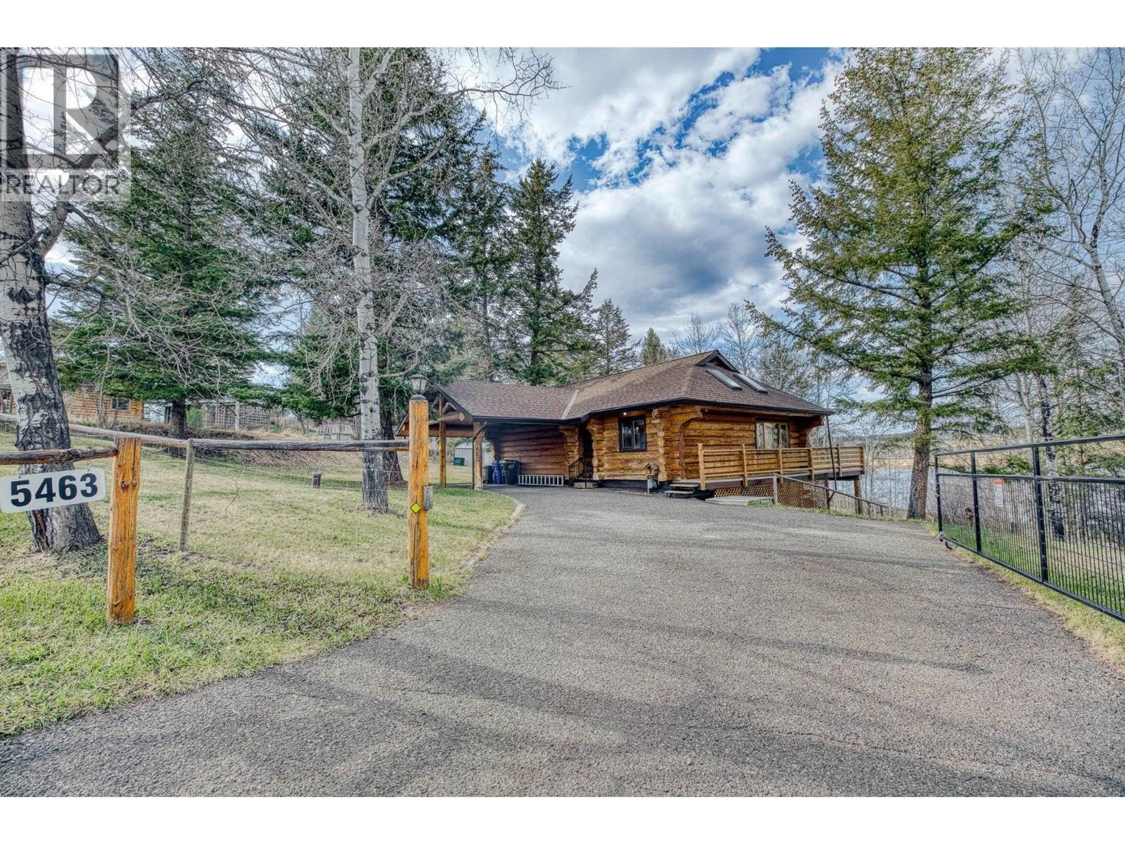A pic from outside/outdoor area/front of a property/back of a property/a pic from drone, mountain view for 5463 ELLIOT LAKE ROAD, 100 Mile House British Columbia V0K2E1