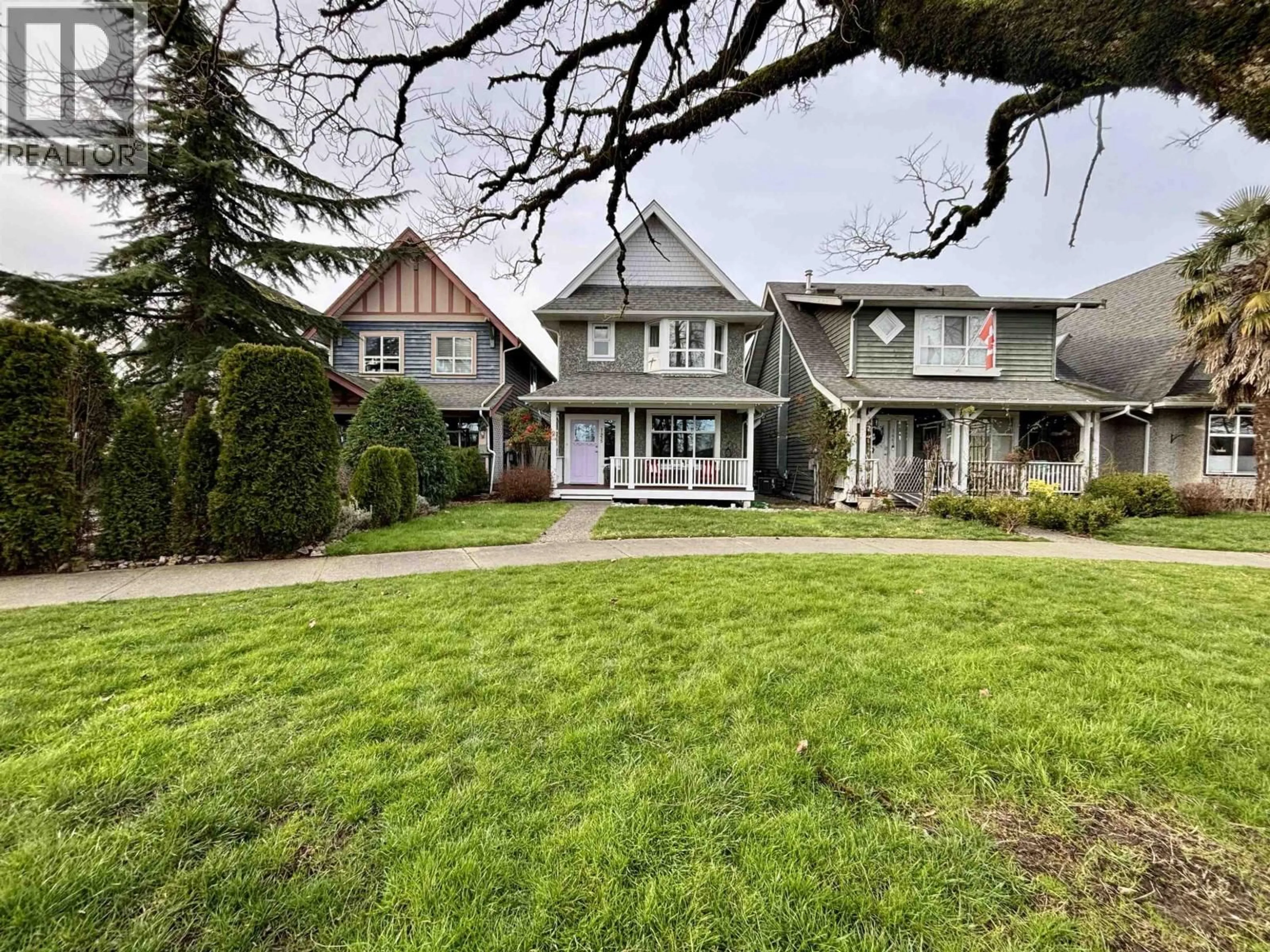 A pic from outside/outdoor area/front of a property/back of a property/a pic from drone, street for 1455 SOUTH DYKE ROAD, New Westminster British Columbia V3M7A2