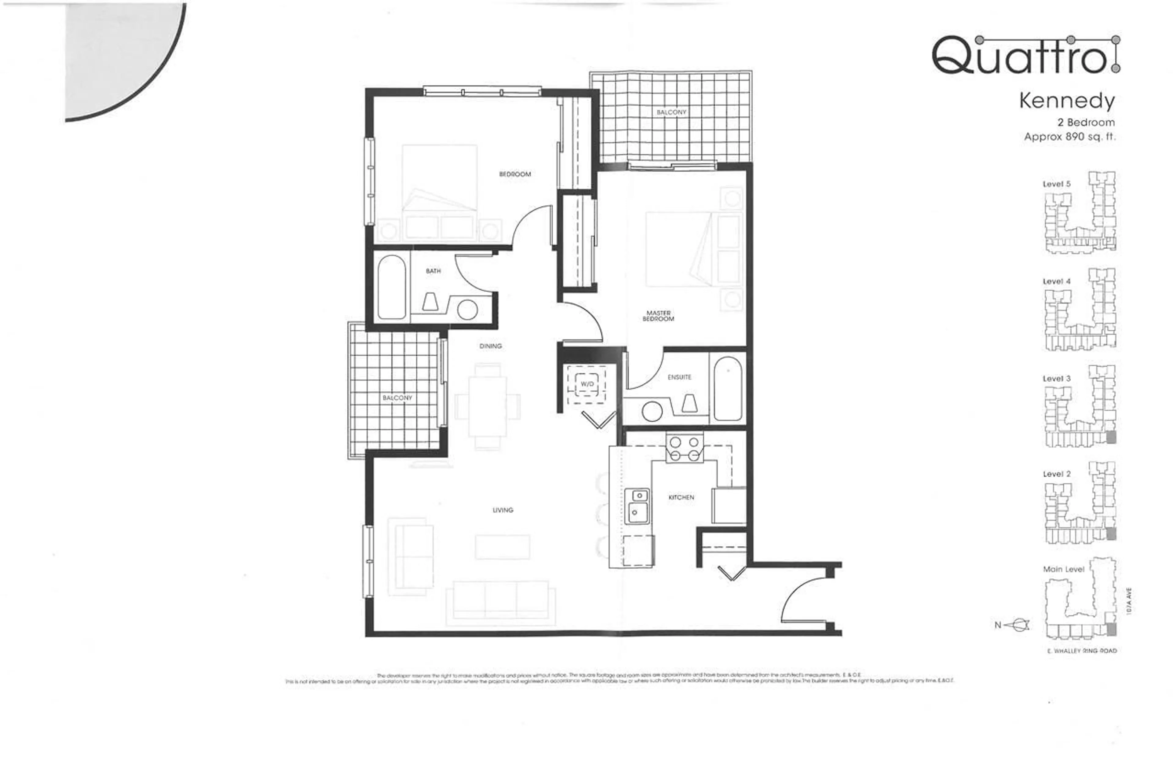Floor plan for 202 - 13733 107A STREET, Surrey British Columbia V3T0B7