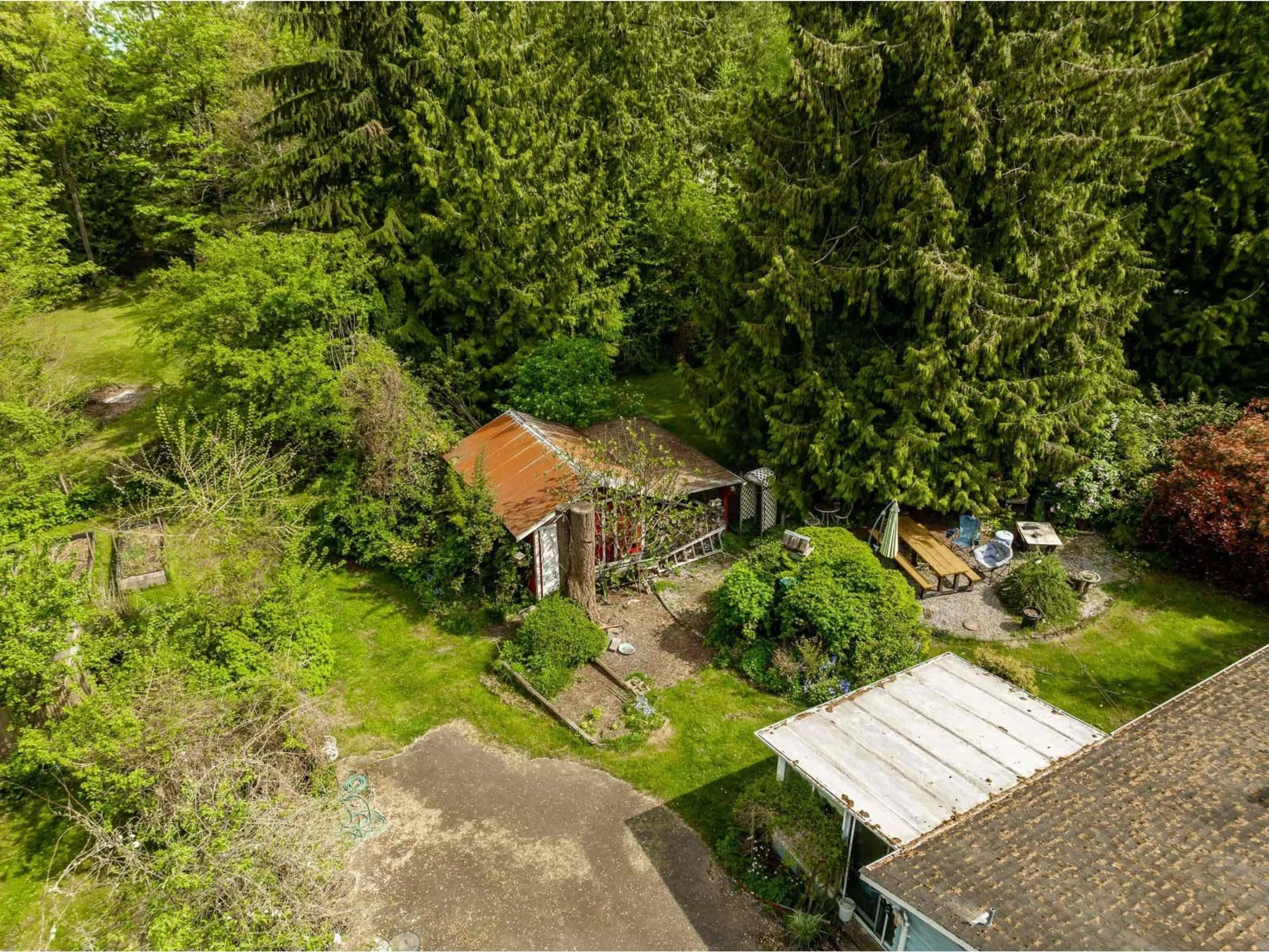 A pic from outside/outdoor area/front of a property/back of a property/a pic from drone, forest/trees view for 20889 32B AVENUE, Langley British Columbia V2Z2C4