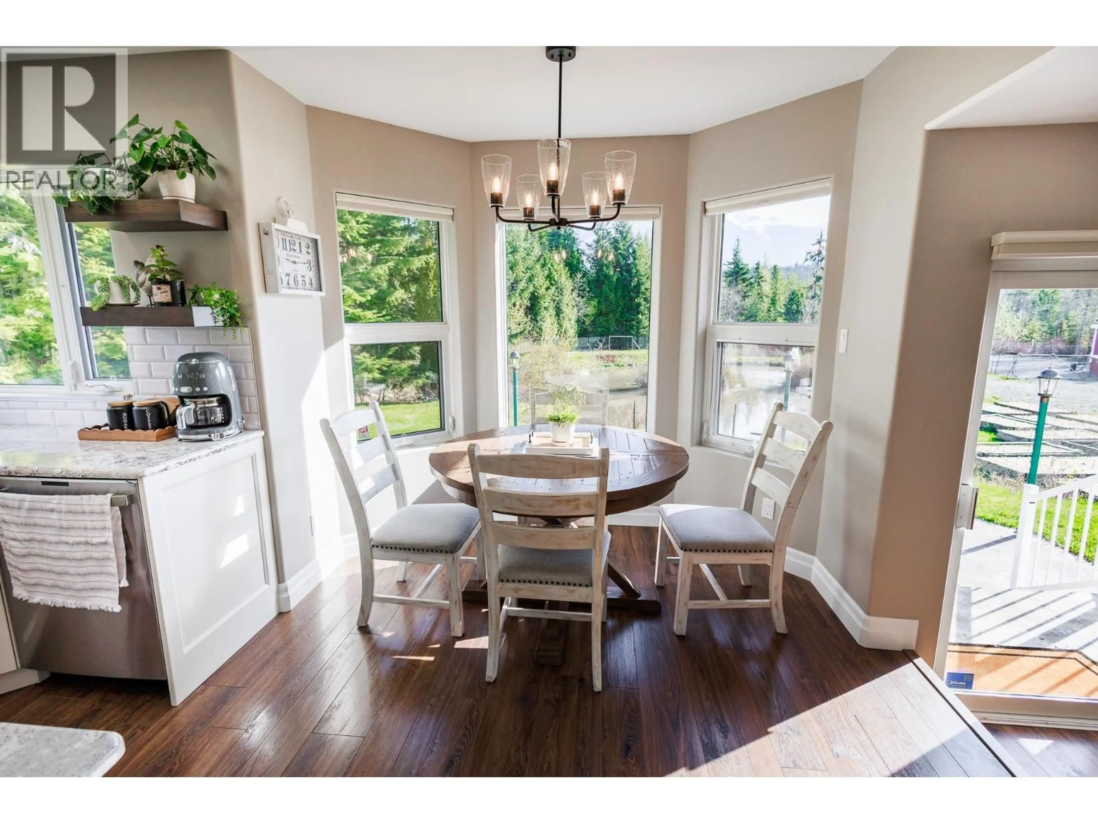 Dining room, wood/laminate floor for 5360 ANNA STREET, Terrace British Columbia V8G0C3