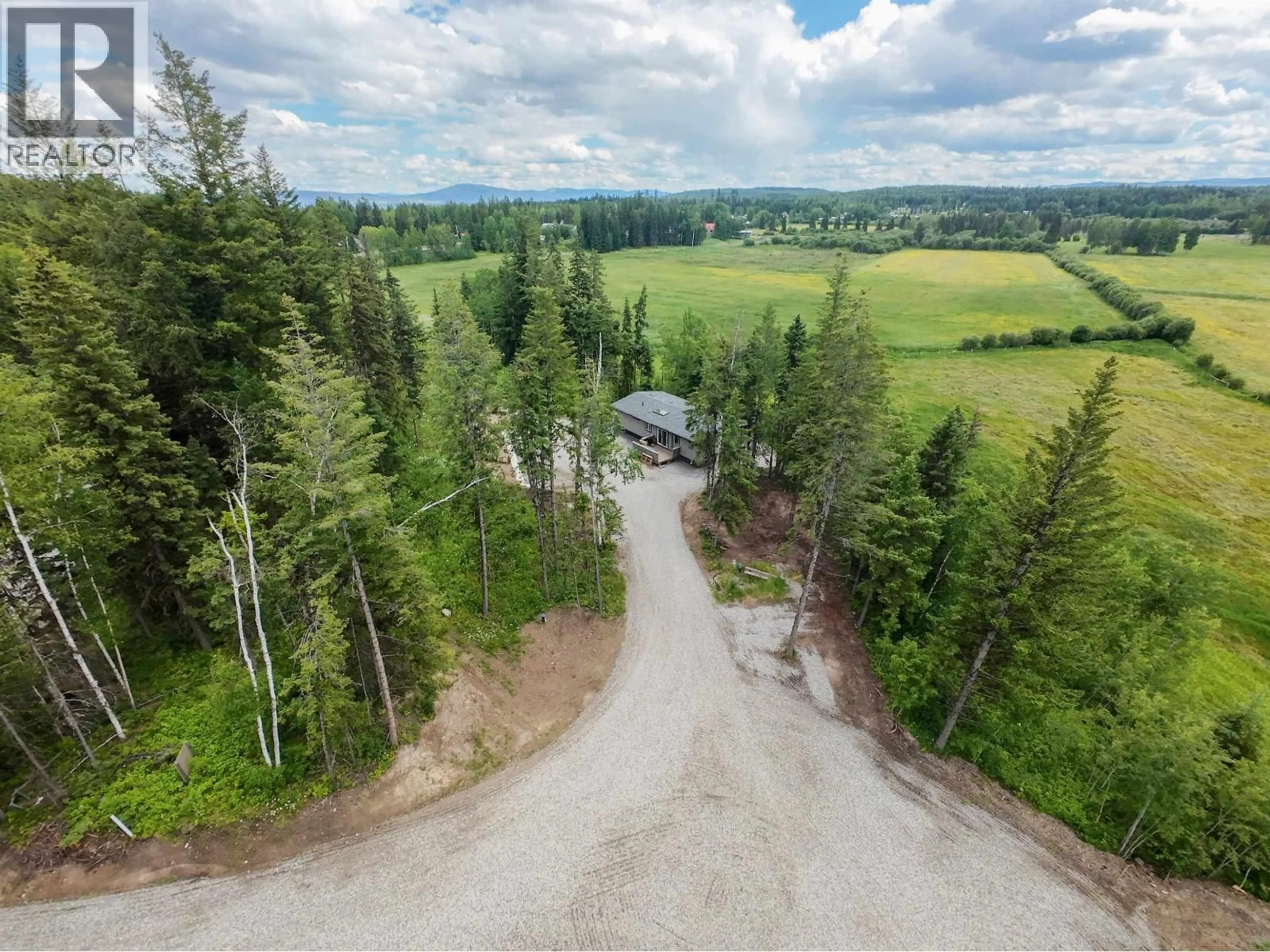 A pic from outside/outdoor area/front of a property/back of a property/a pic from drone, forest/trees view for 2281 BLACKWATER ROAD, Quesnel British Columbia V2J7C5