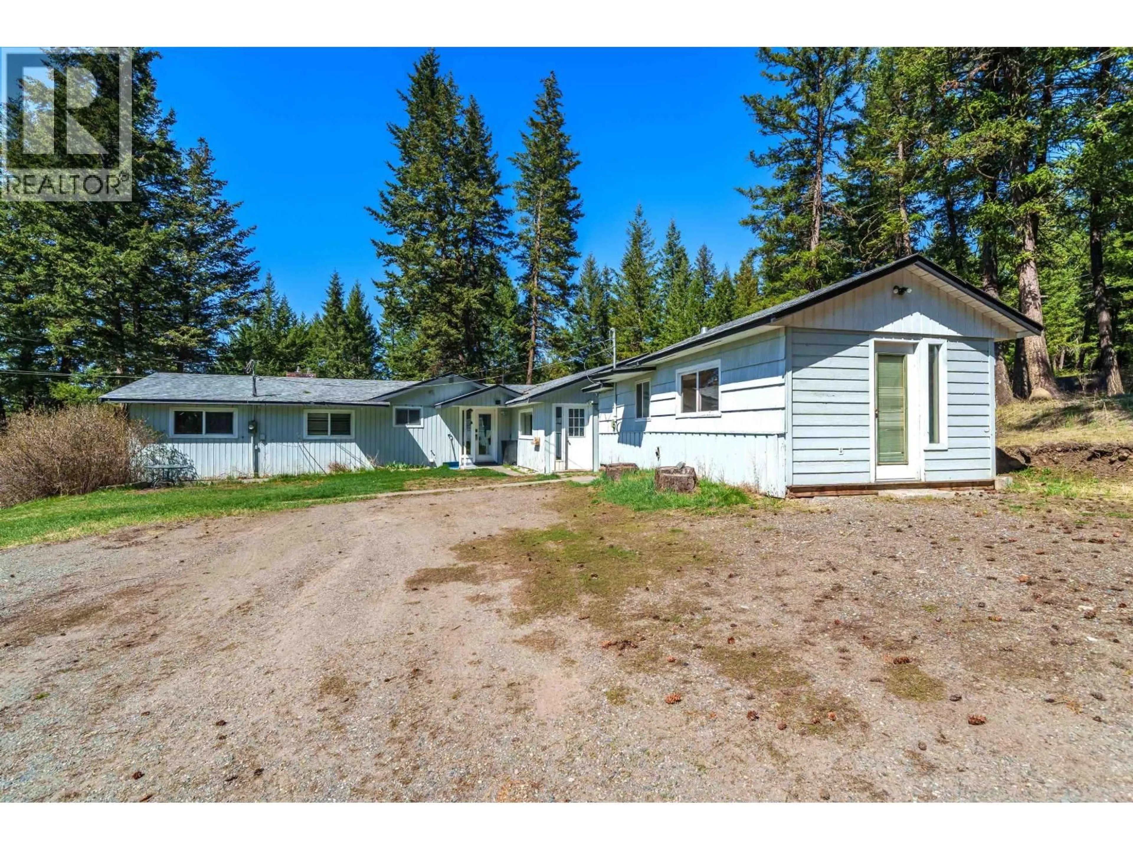 A pic from outside/outdoor area/front of a property/back of a property/a pic from drone, unknown for 3559 CARIBOO 97 HIGHWAY, Lac La Hache British Columbia V0K1T1