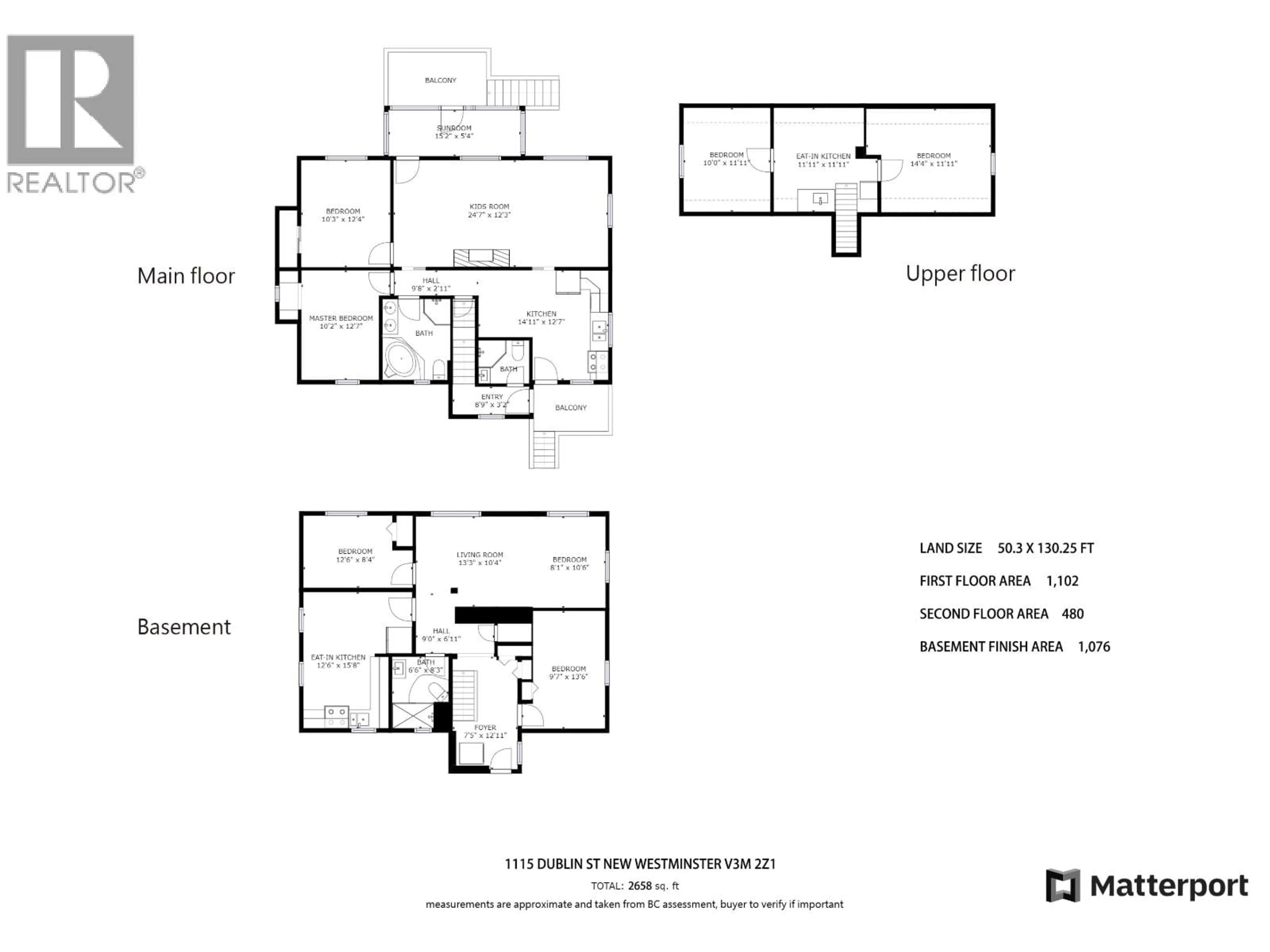 Floor plan for 1115 DUBLIN STREET, New Westminster British Columbia V3M2Z1