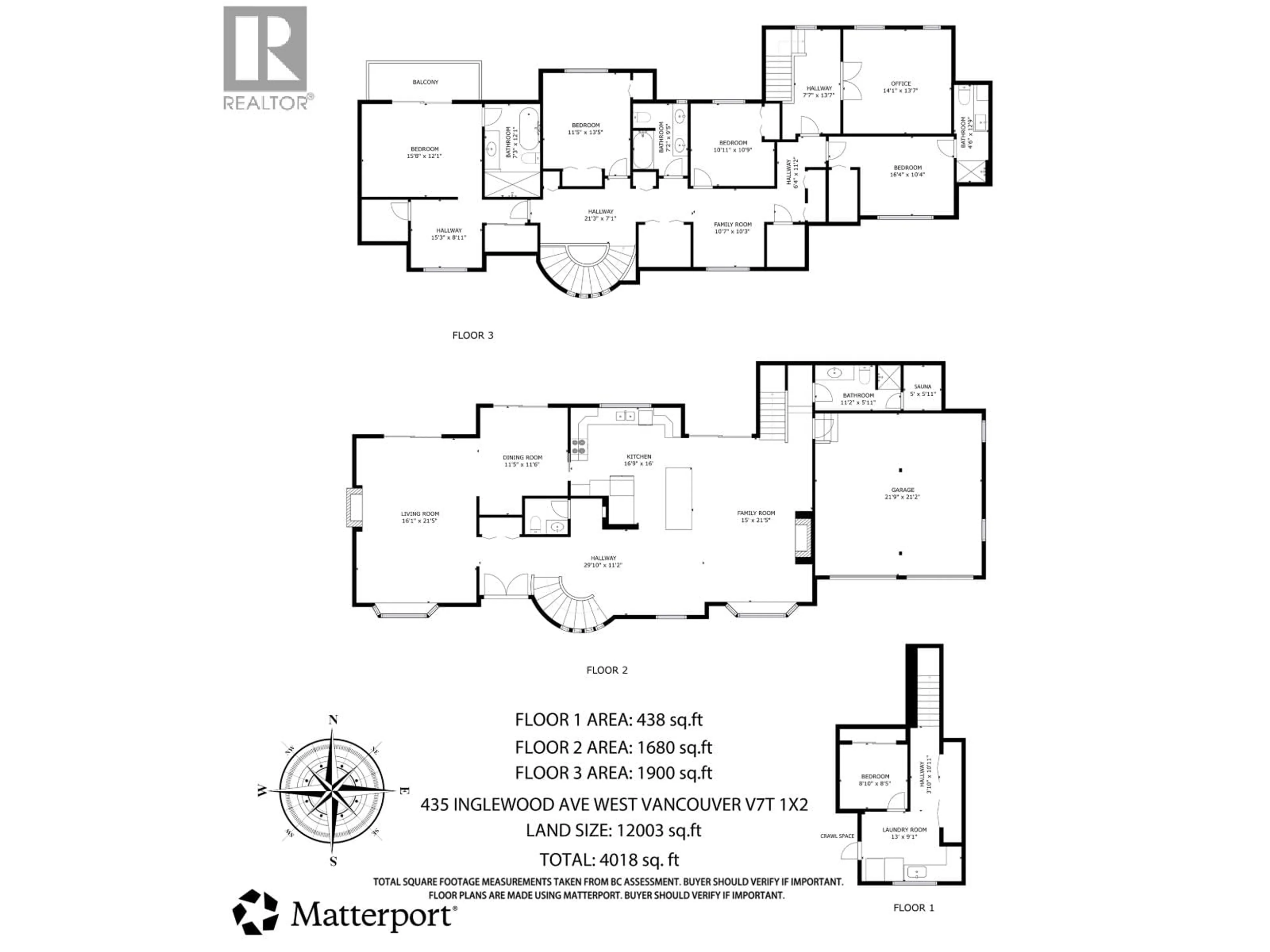 Floor plan for 435 INGLEWOOD AVENUE, Vancouver British Columbia V7T1X2