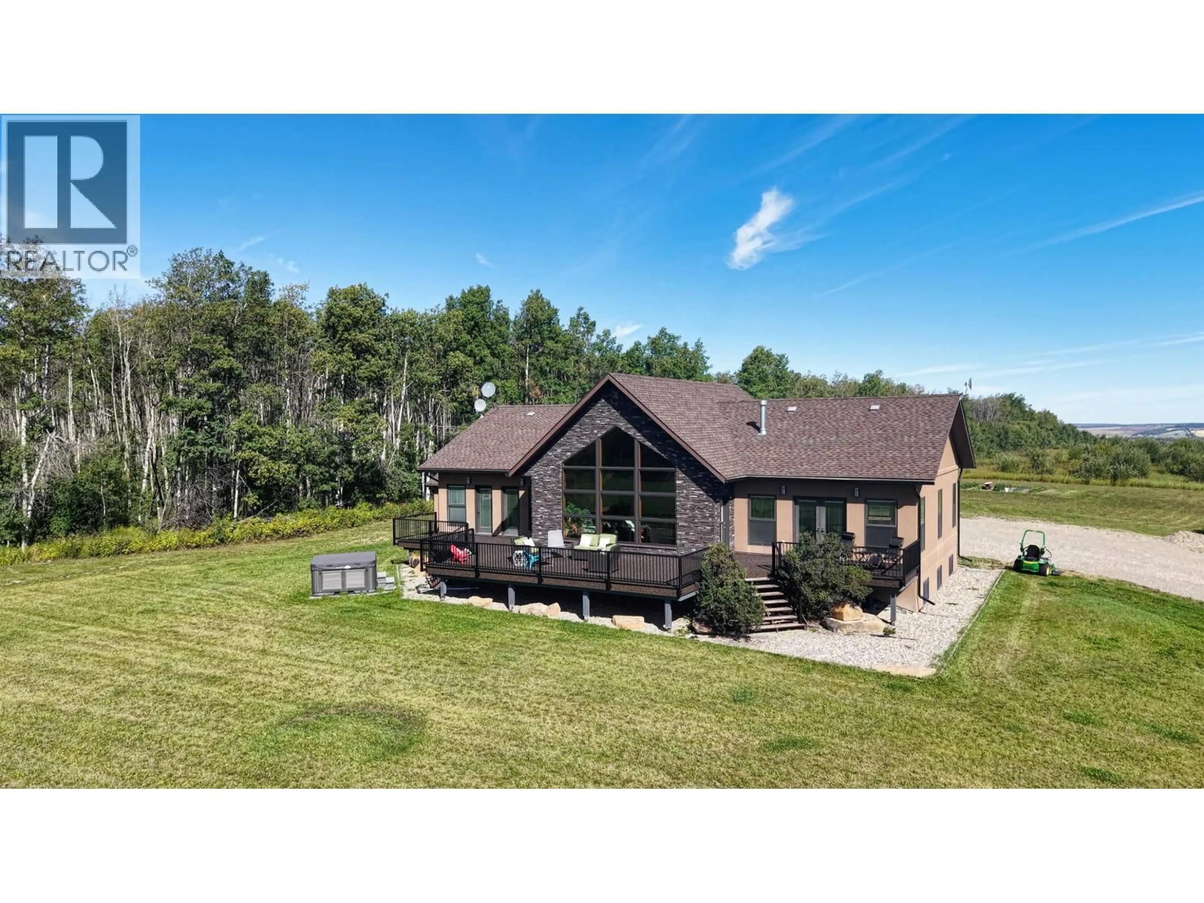 A pic from outside/outdoor area/front of a property/back of a property/a pic from drone, water/lake/river/ocean view for 14154 SMITH ROAD, Fort St. John British Columbia V1J8E1