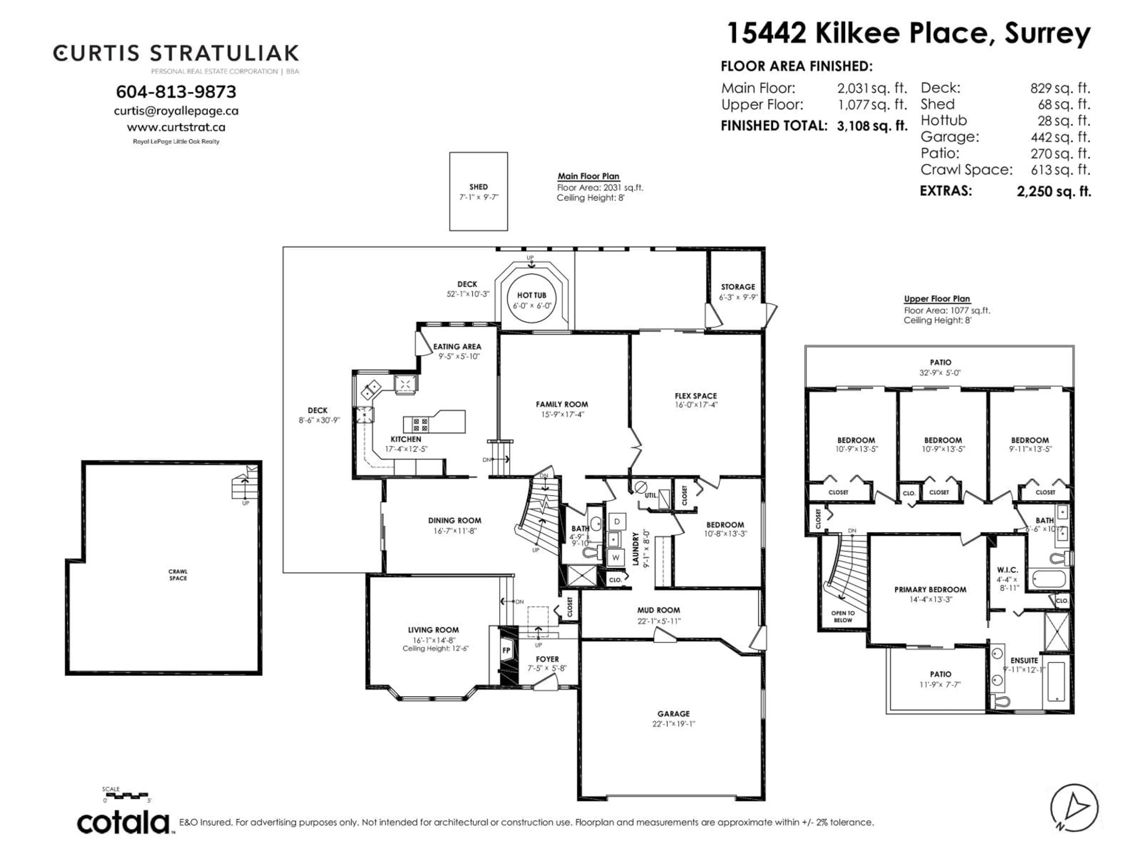 Floor plan for 15442 KILKEE PLACE, Surrey British Columbia V3S6E8