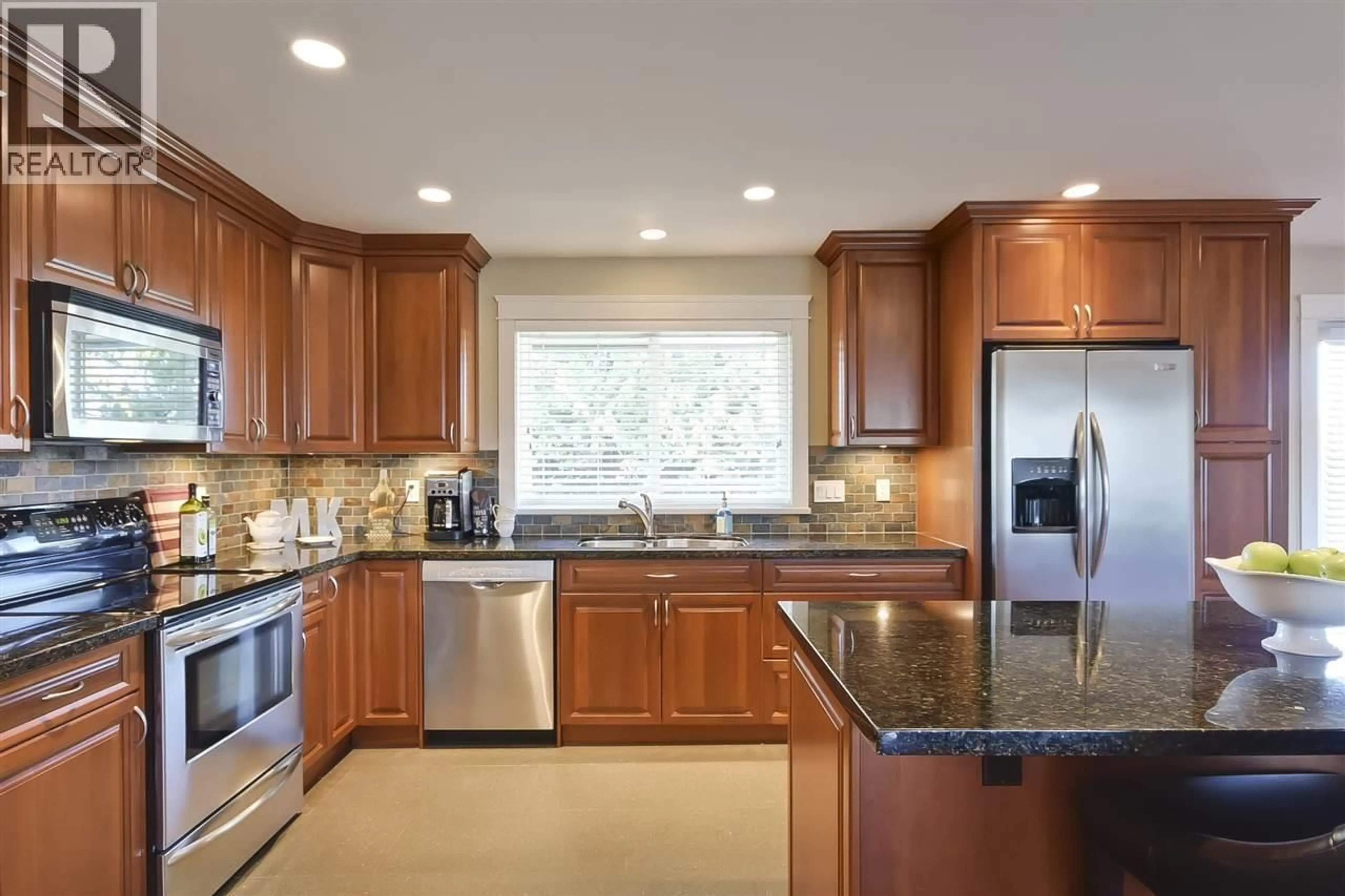 Contemporary kitchen, ceramic/tile floor for 5046 MASSEY DRIVE, Delta British Columbia V4K1B5
