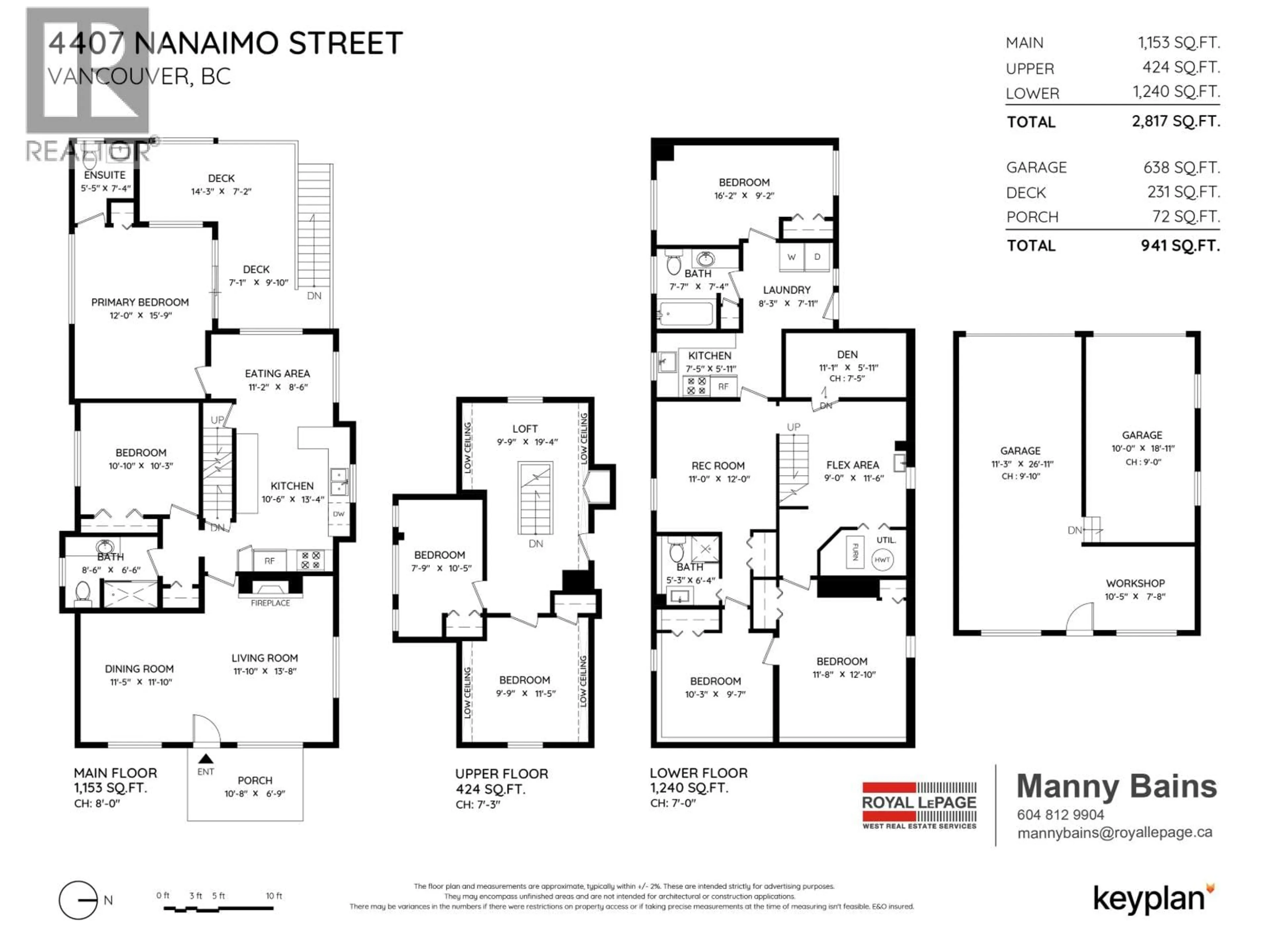 Floor plan for 4407 NANAIMO STREET, Vancouver British Columbia V5N5J2