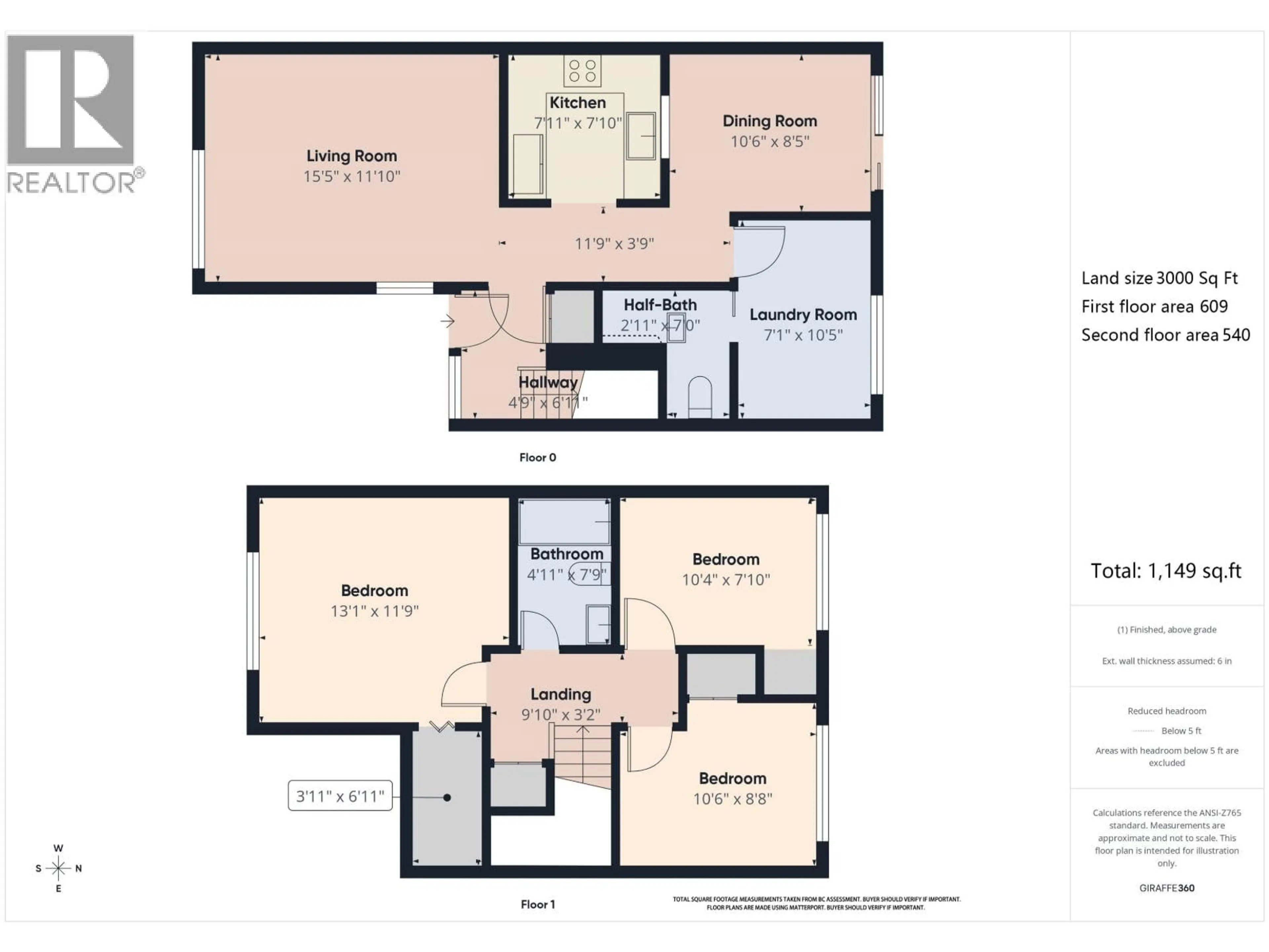 Floor plan for 4191 TYSON PLACE, Richmond British Columbia V7C4T5