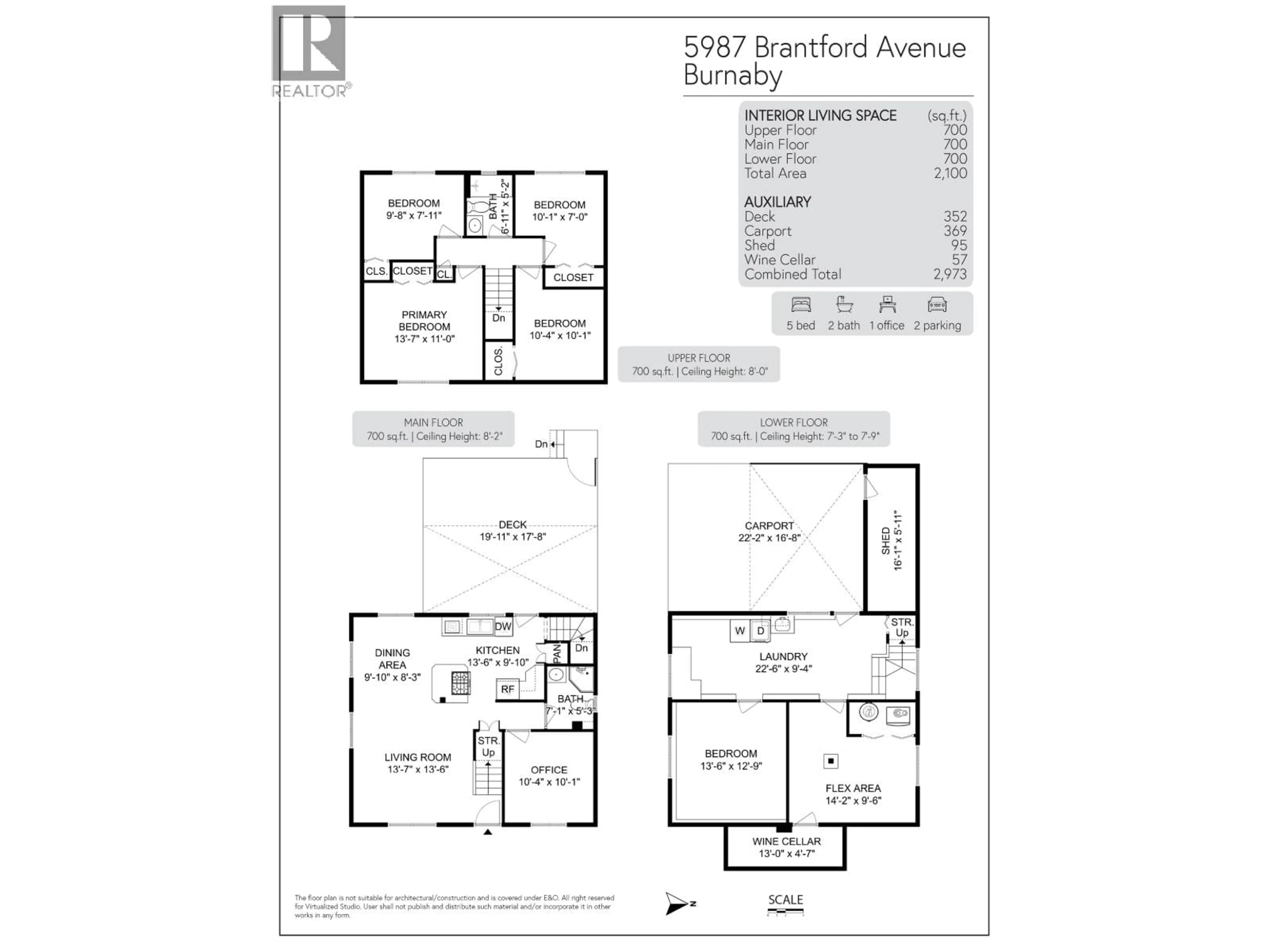 Floor plan for 5987 BRANTFORD AVENUE, Burnaby British Columbia V5E2R5