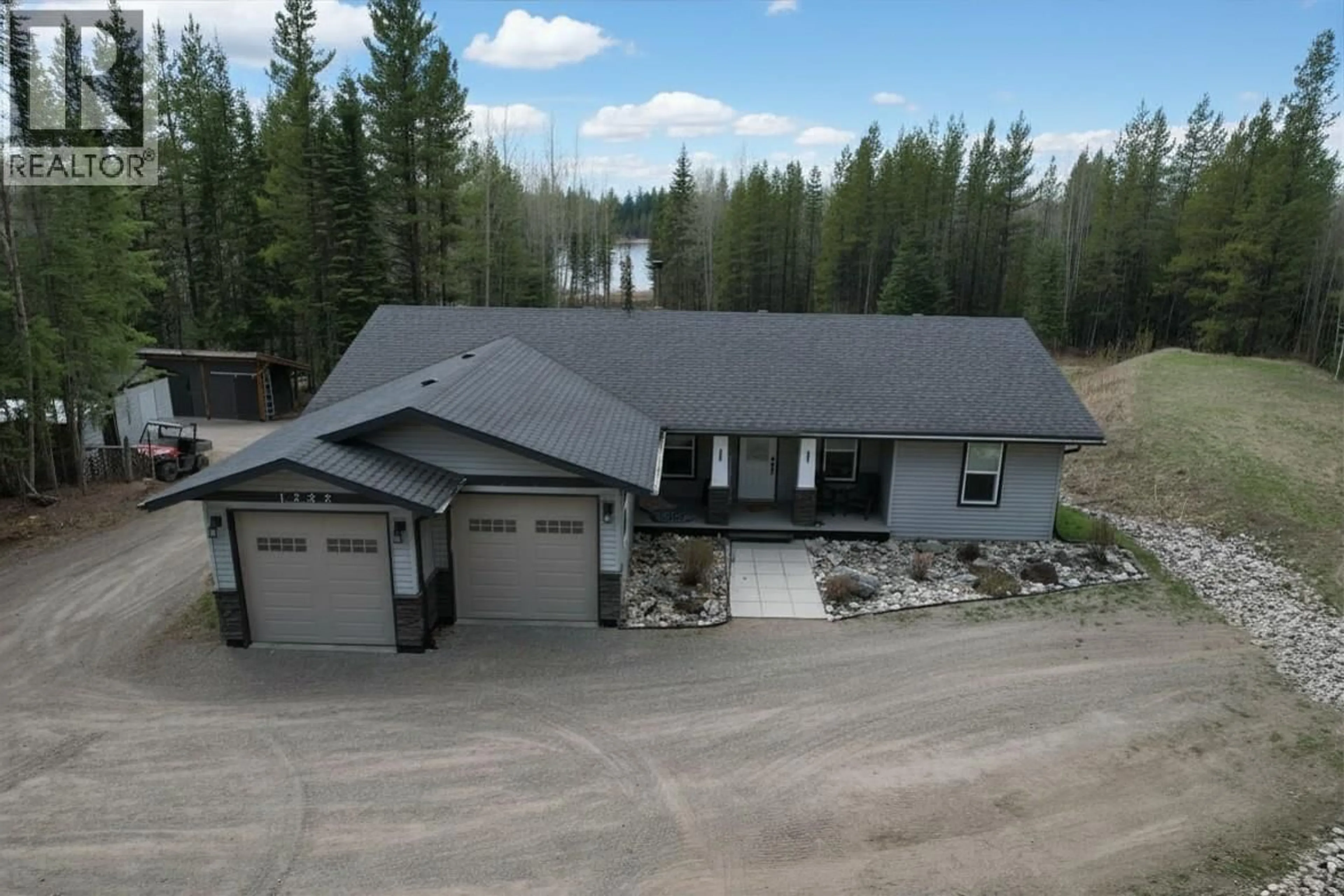 A pic from outside/outdoor area/front of a property/back of a property/a pic from drone, unknown for 1222 HLADY ROAD, Quesnel British Columbia V2J6X8